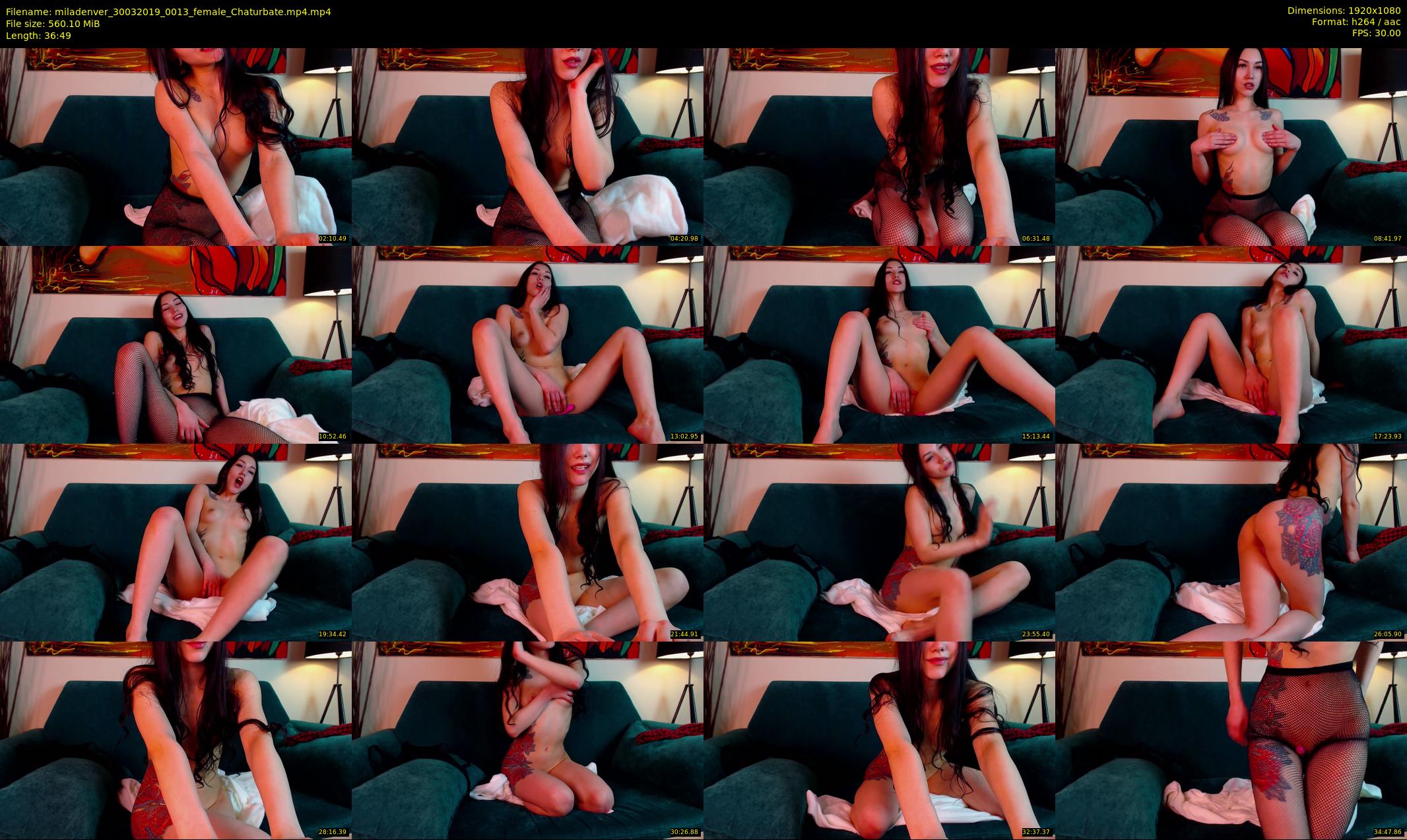 miladenver — 37 minute Chaturbate female cam show recording, 1080p, Mar 30, 2019