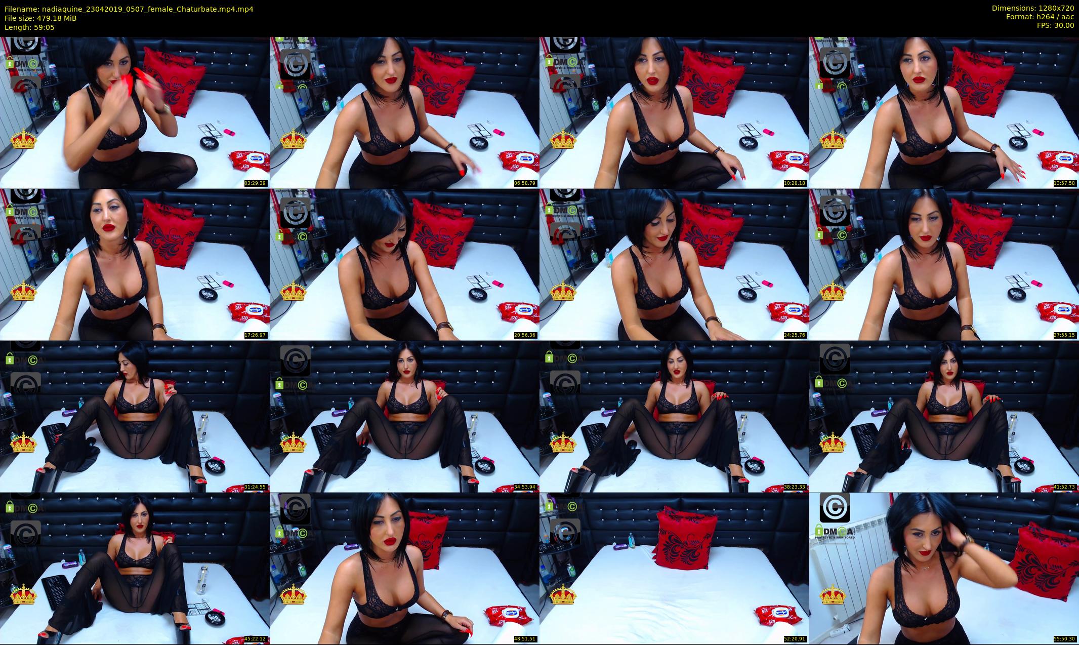 nadiaquine — 60 minute Chaturbate female cam show recording, 720p, Apr 23, 2019