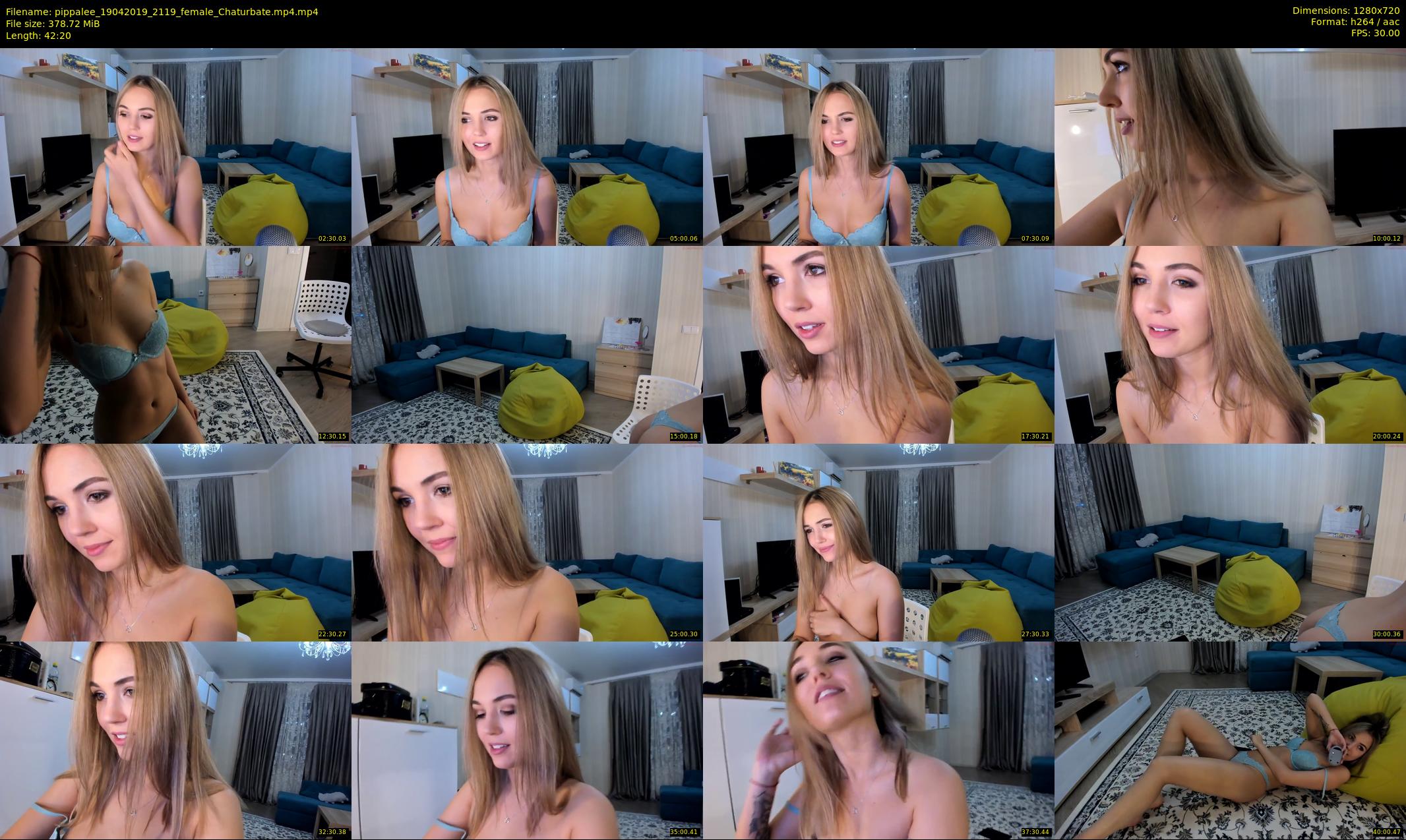 pippalee — 43 minute Chaturbate female cam show recording, 720p, Apr 19, 2019