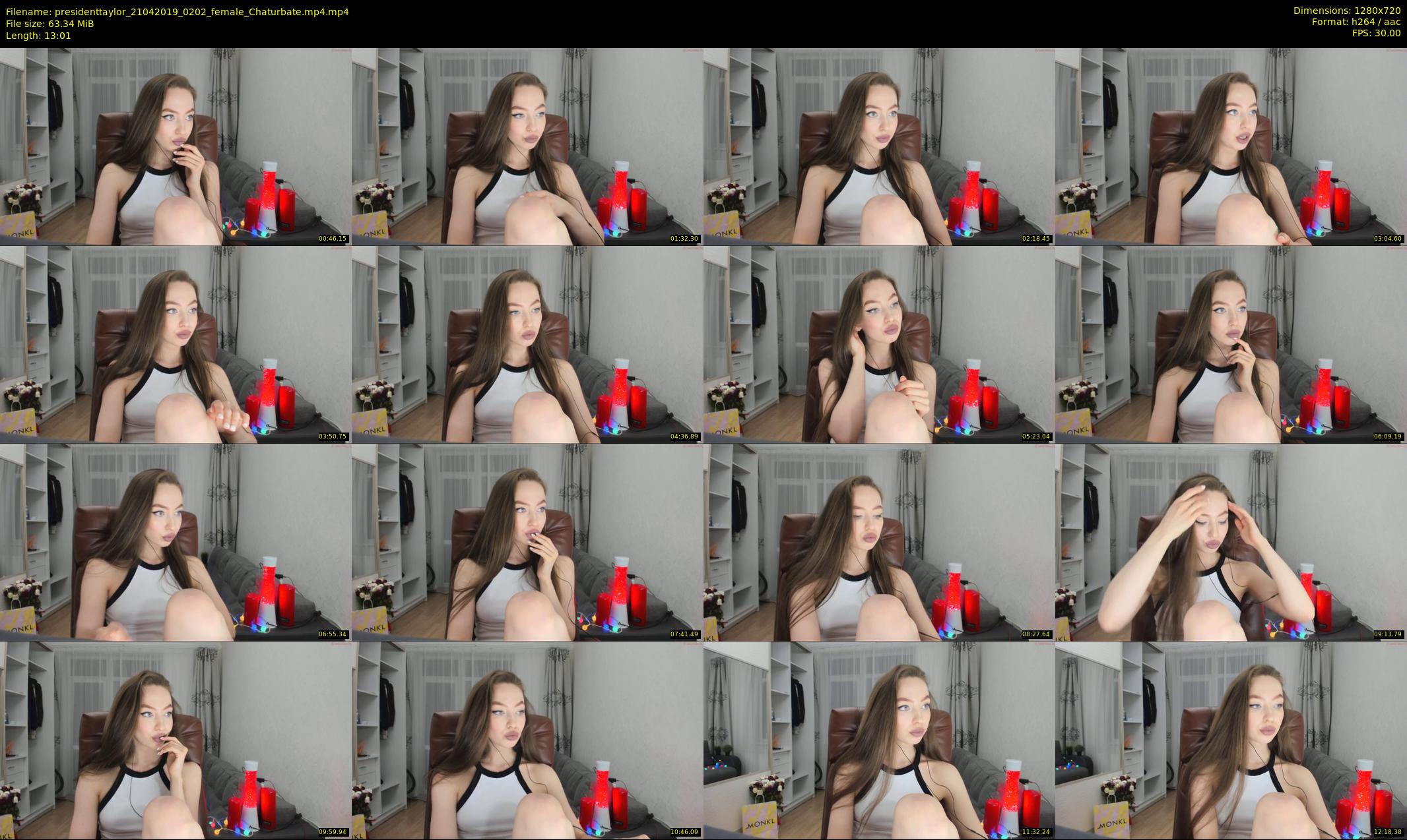 presidenttaylor — 14 minute Chaturbate female cam show recording, 720p, Apr 21, 2019