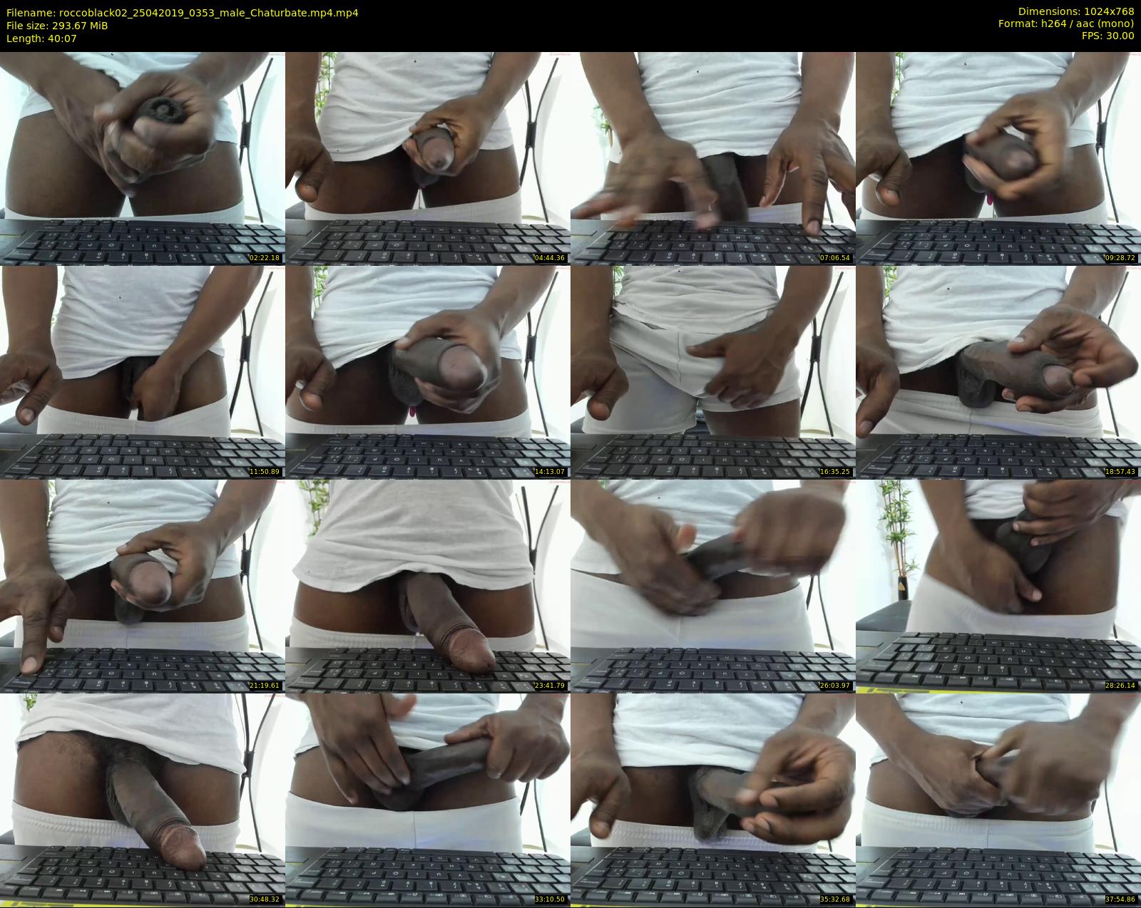 roccoblack02 — 41 minute Chaturbate male cam show recording, 720p, Apr 25, 2019