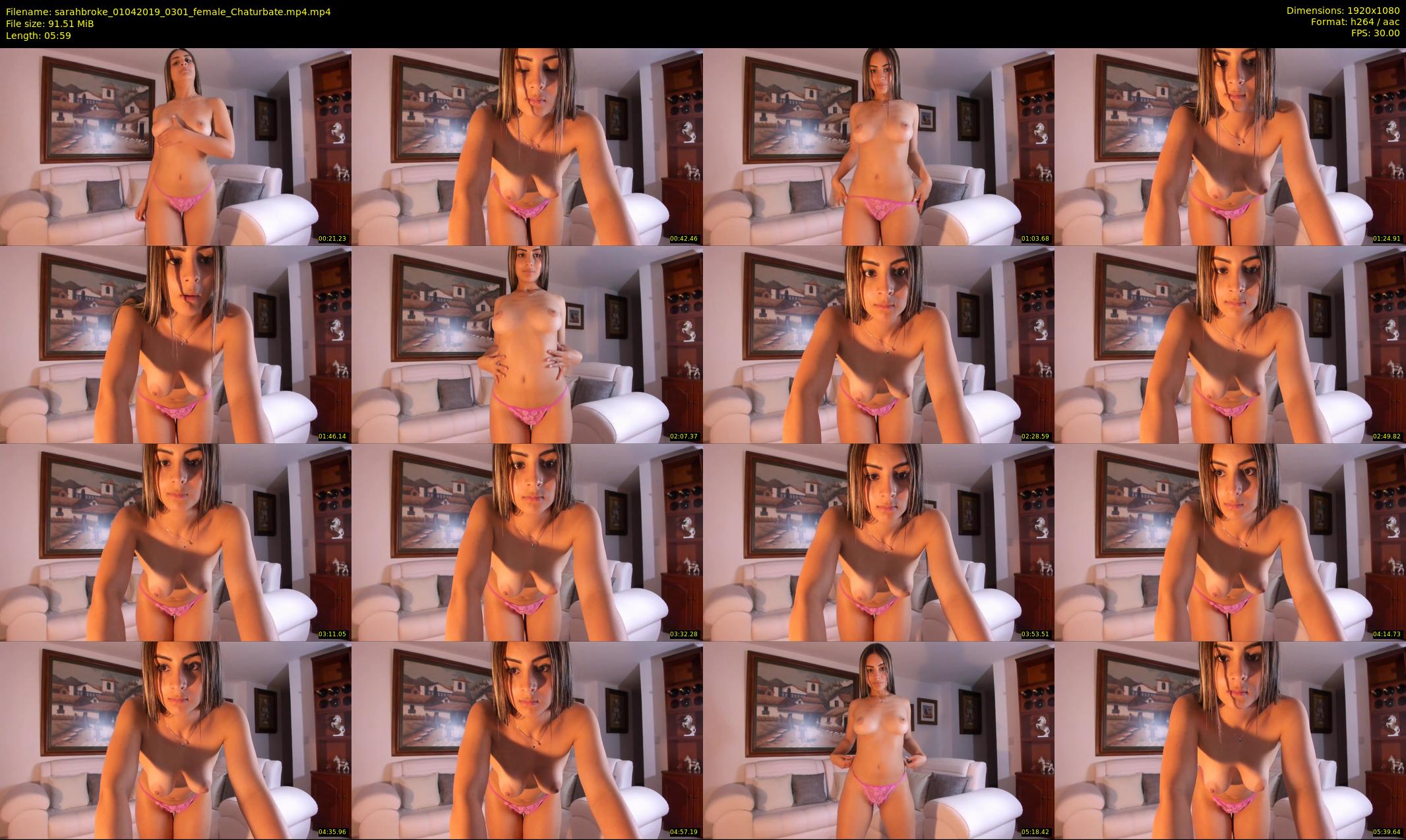 sarahbroke — 6 minute Chaturbate female cam show recording, 1080p, Apr 1, 2019