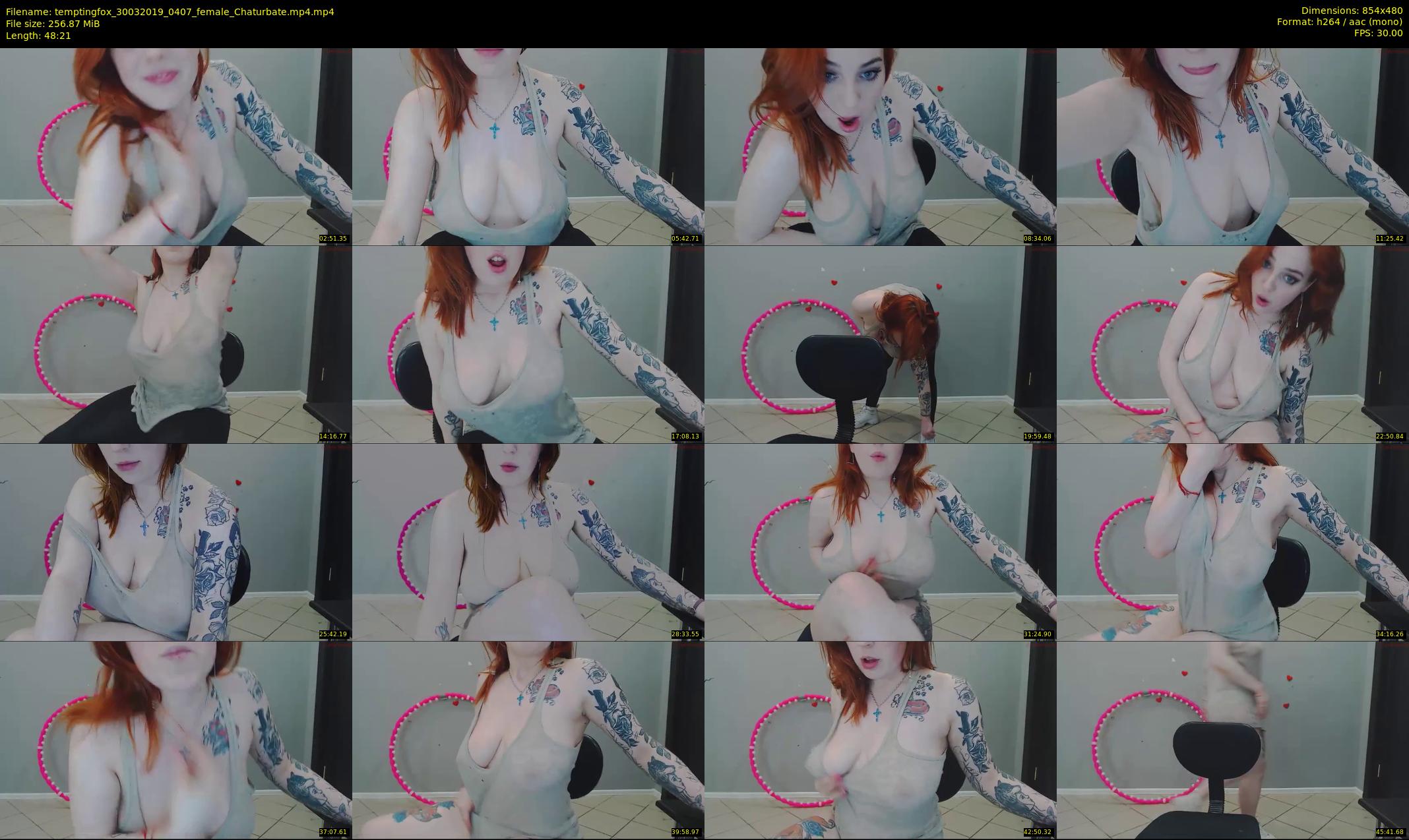 temptingfox — 49 minute Chaturbate female cam show recording, 480p, Mar 30, 2019