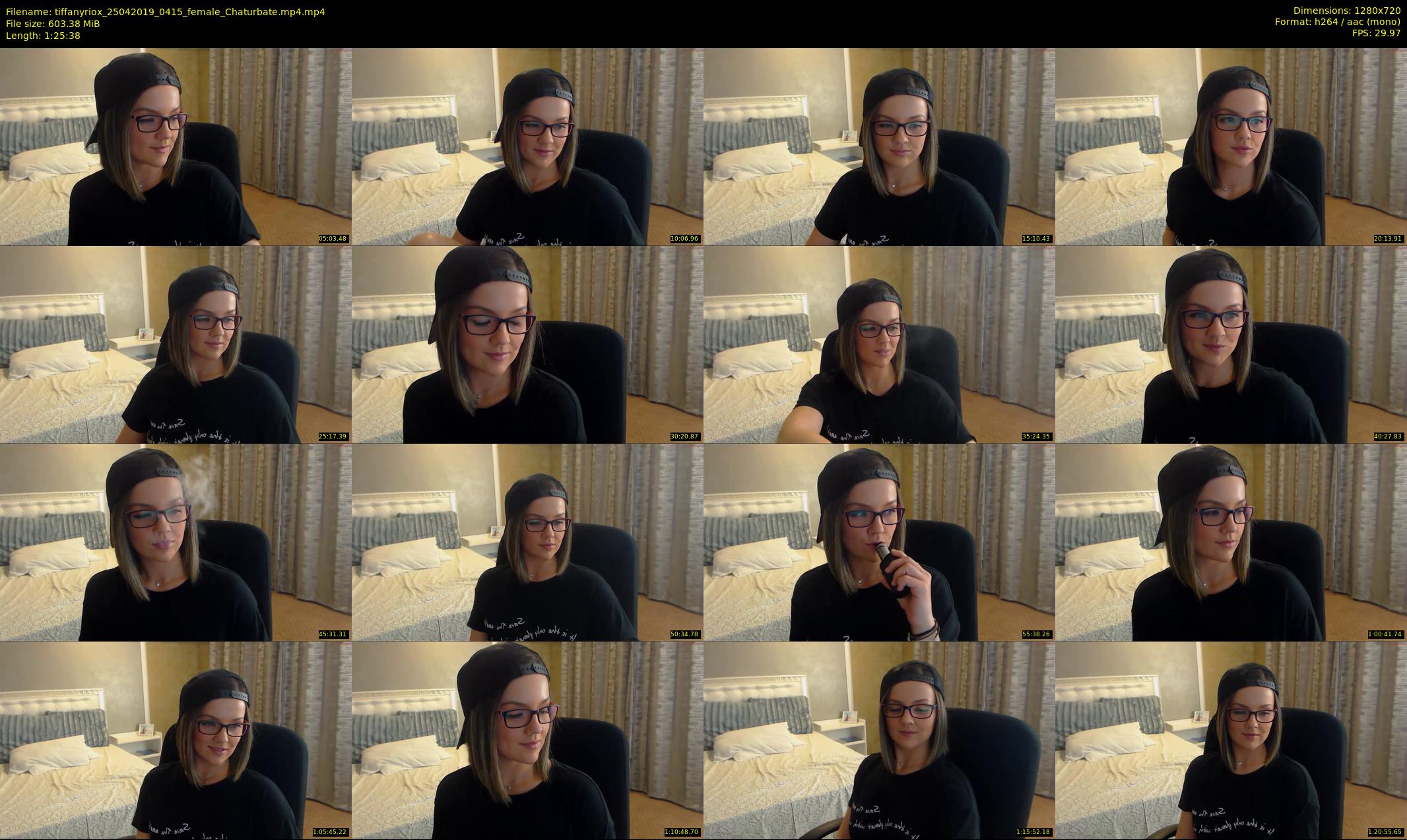 tiffanyriox — 86 minute Chaturbate female cam show recording, 720p, Apr 25, 2019