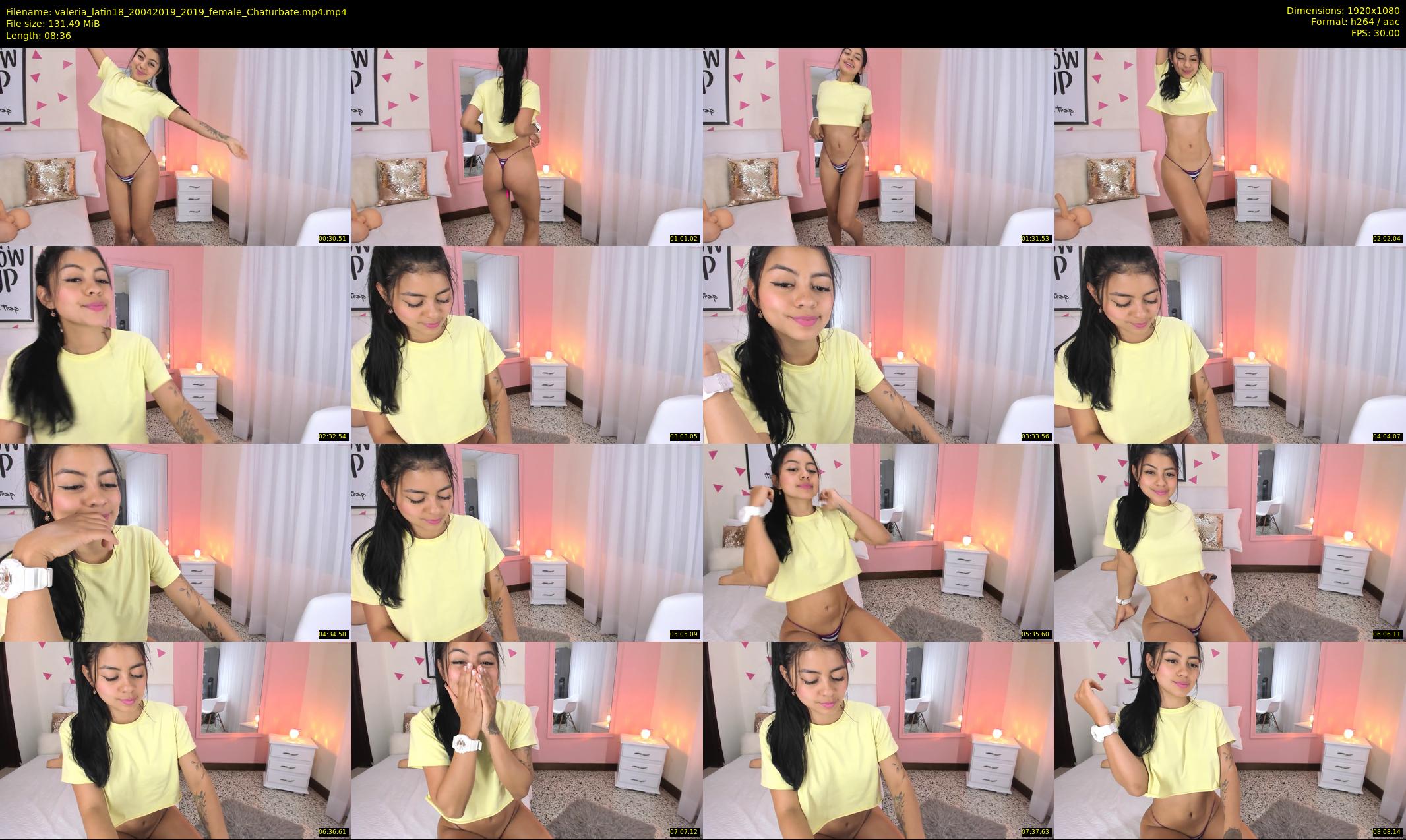 valeria_latin18 — 9 minute Chaturbate female cam show recording, 1080p, Apr 20, 2019