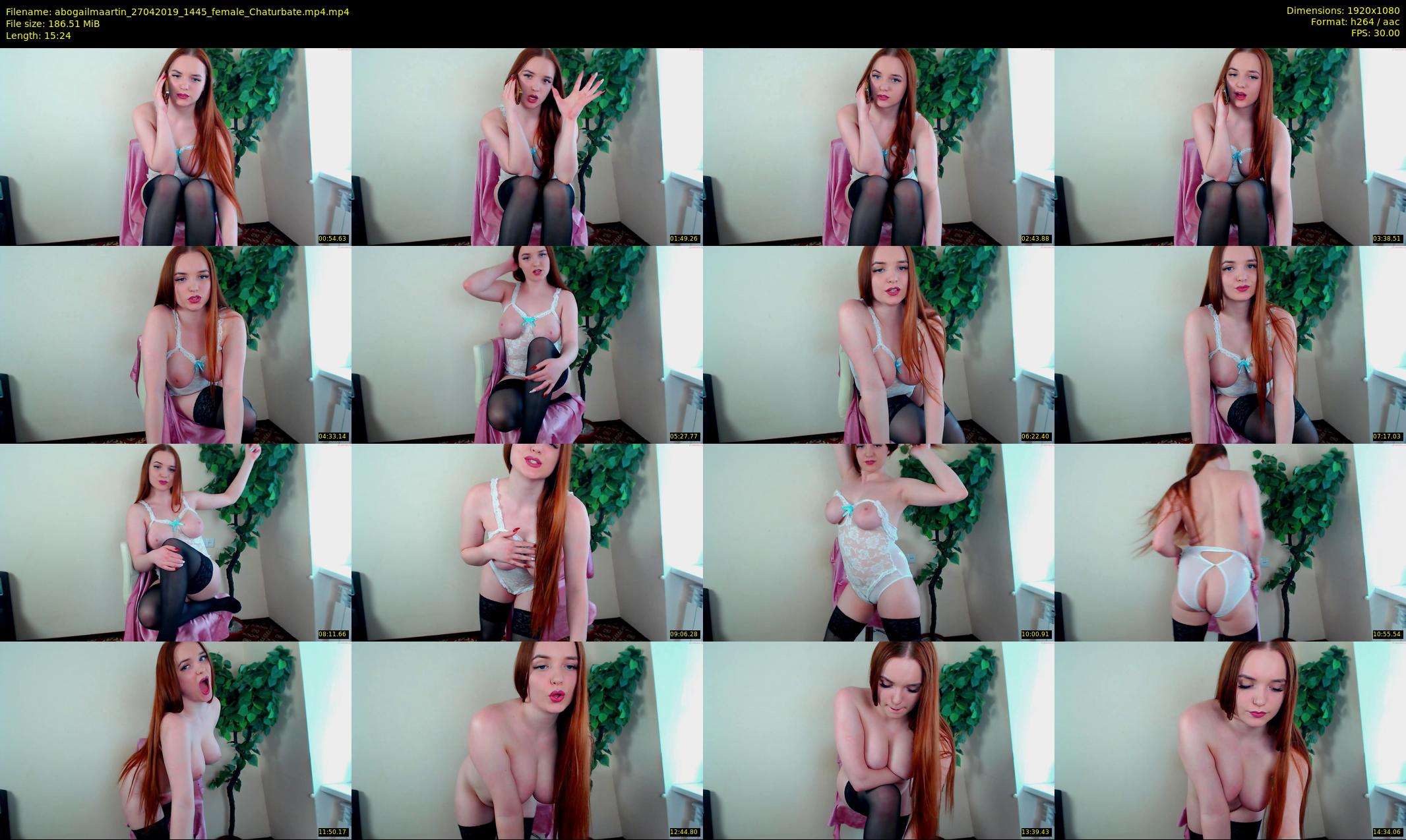 abogailmaartin — 16 minute Chaturbate female cam show recording, 1080p, Apr 27, 2019