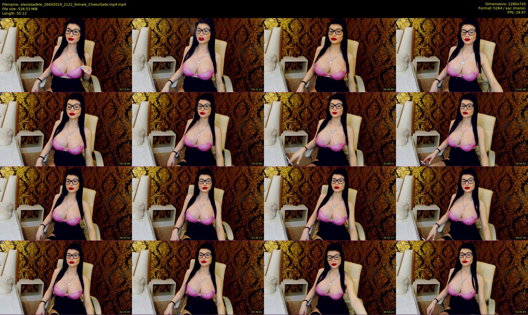 alexissadele — 56 minute Chaturbate female cam show recording, 720p, Apr 26, 2019