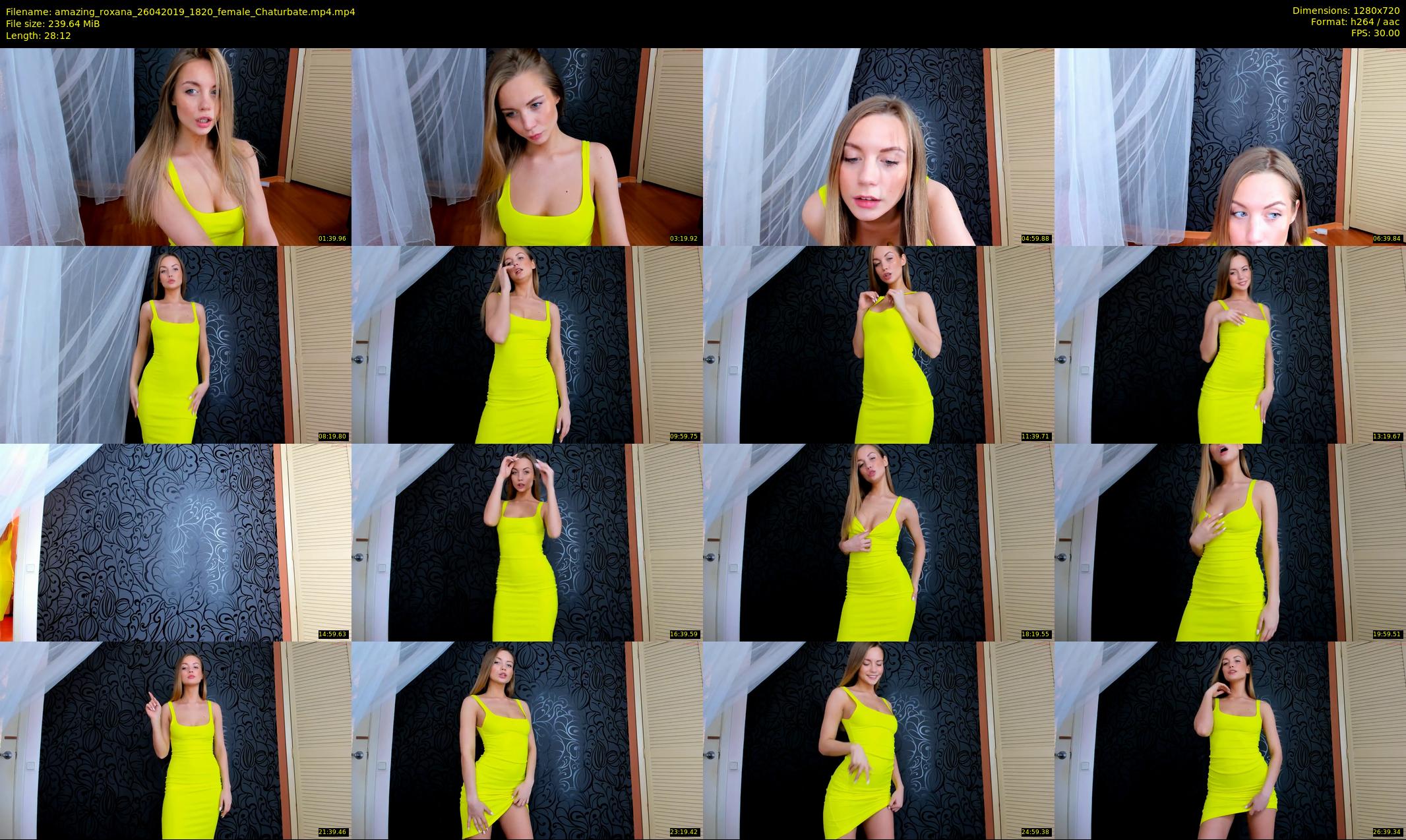 amazing_roxana — 29 minute Chaturbate female cam show recording, 720p, Apr 26, 2019