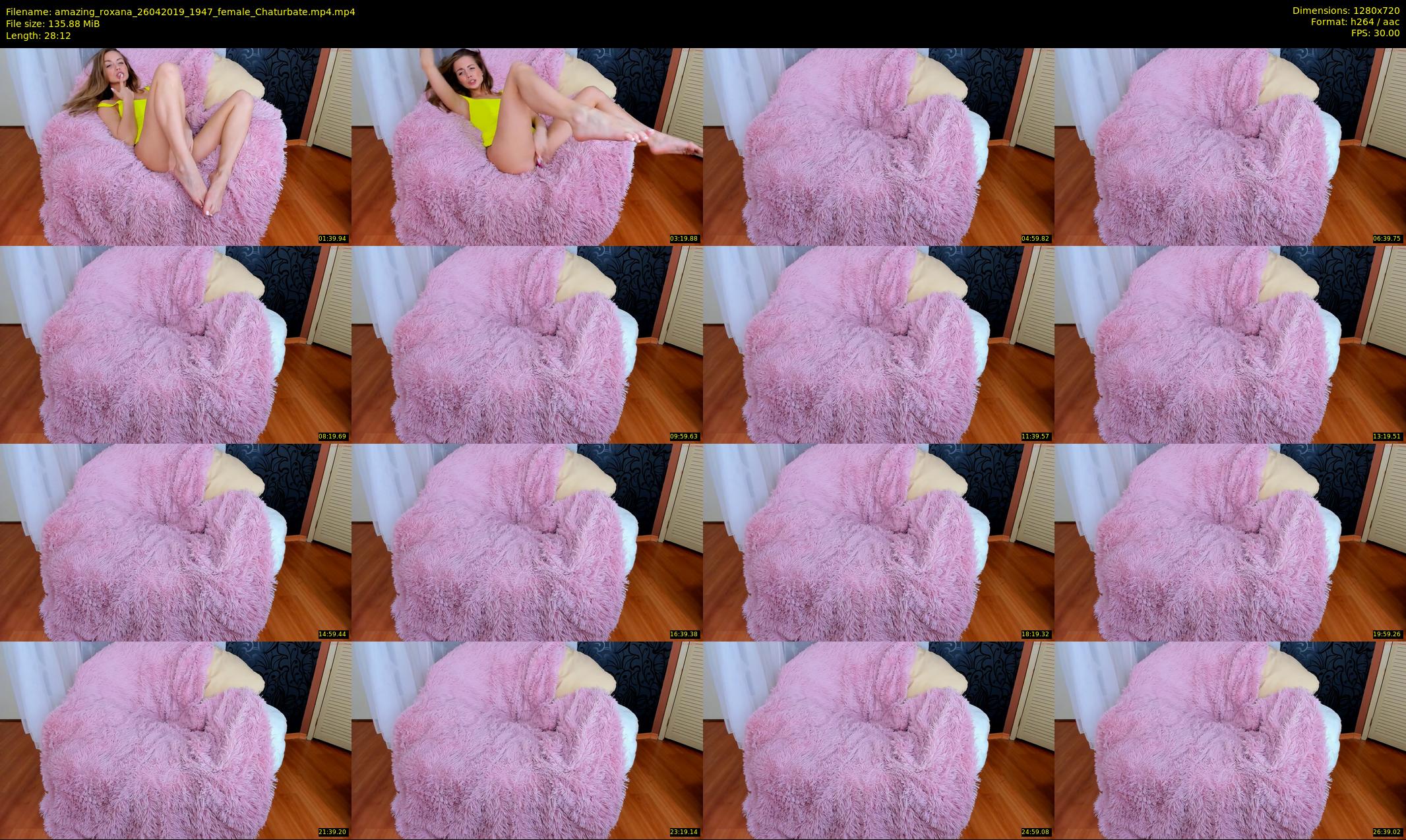 amazing_roxana — 29 minute Chaturbate female cam show recording, 720p, Apr 26, 2019