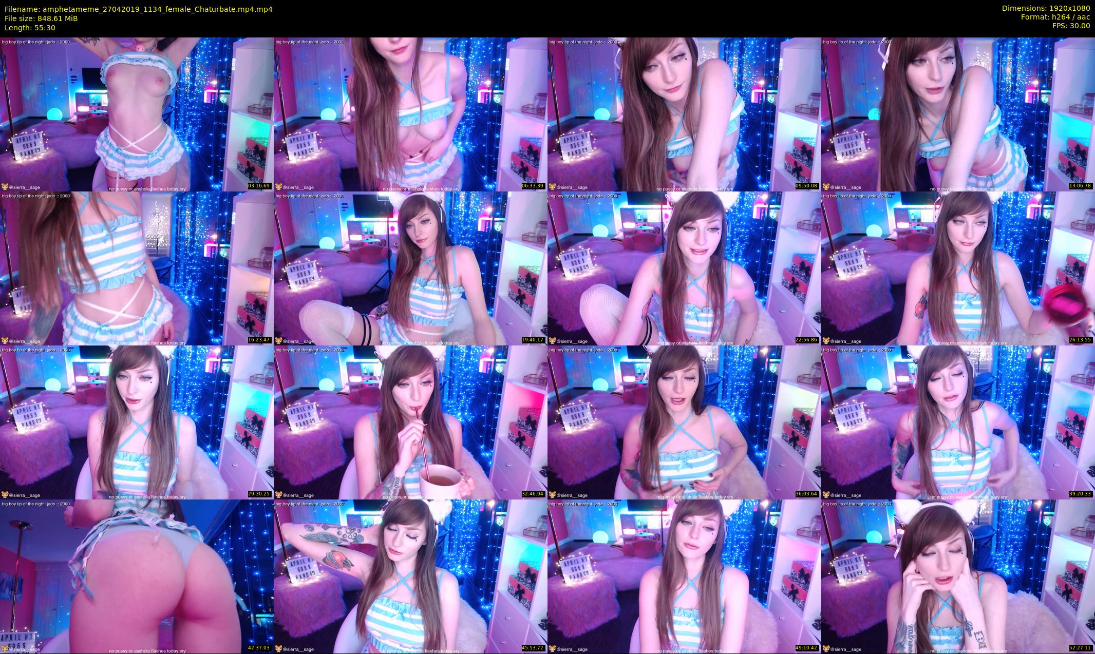 amphetameme — 56 minute Chaturbate female cam show recording, 1080p, Apr 27, 2019