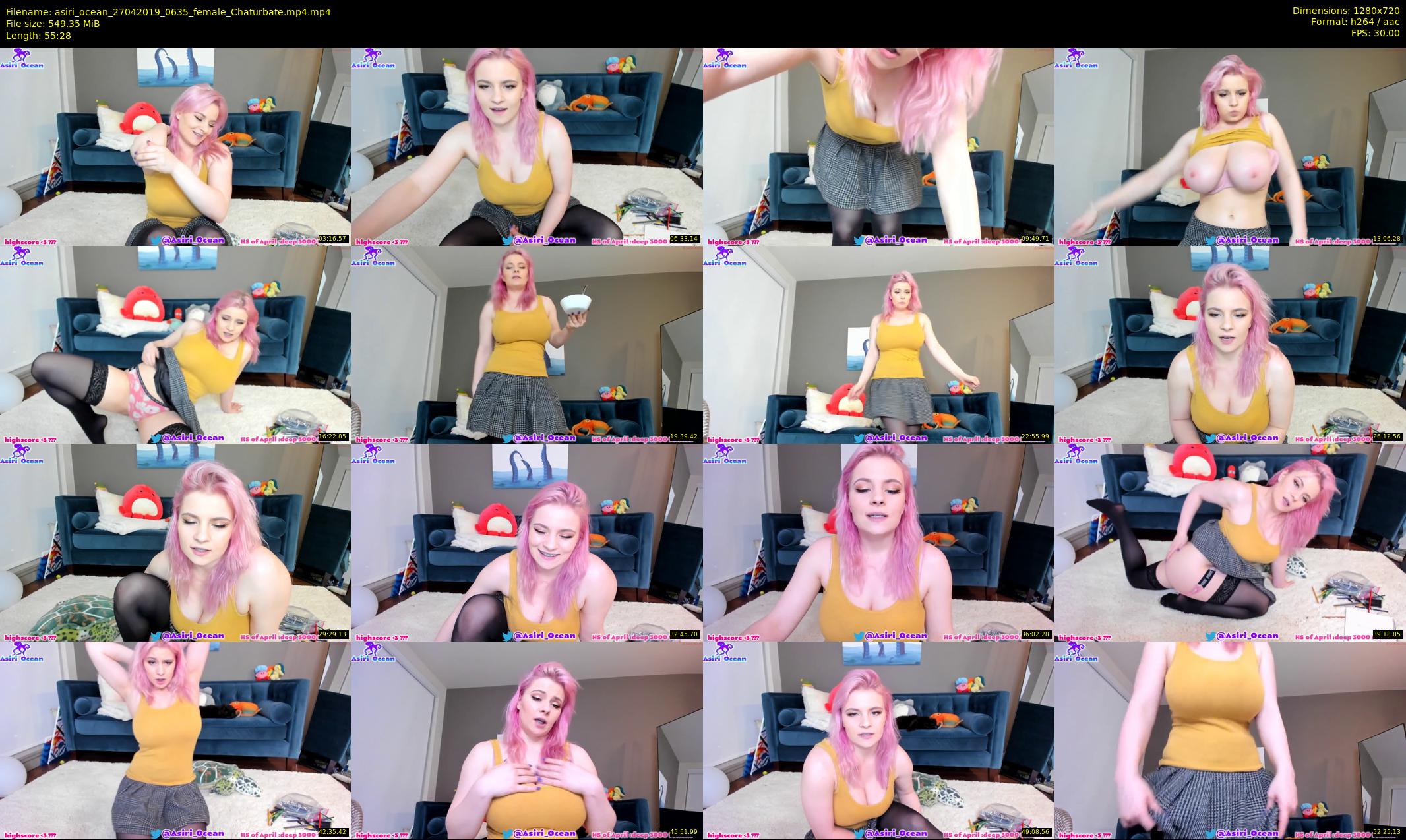 asiri_ocean — 56 minute Chaturbate female cam show recording, 720p, Apr 27, 2019