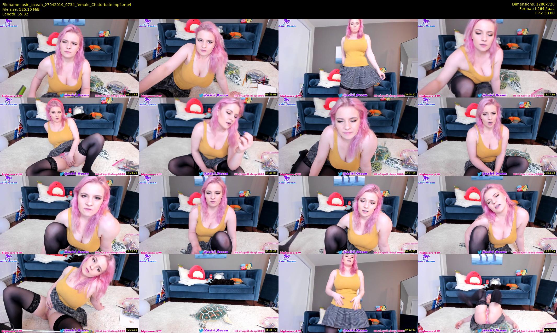 asiri_ocean — 56 minute Chaturbate female cam show recording, 720p, Apr 27, 2019