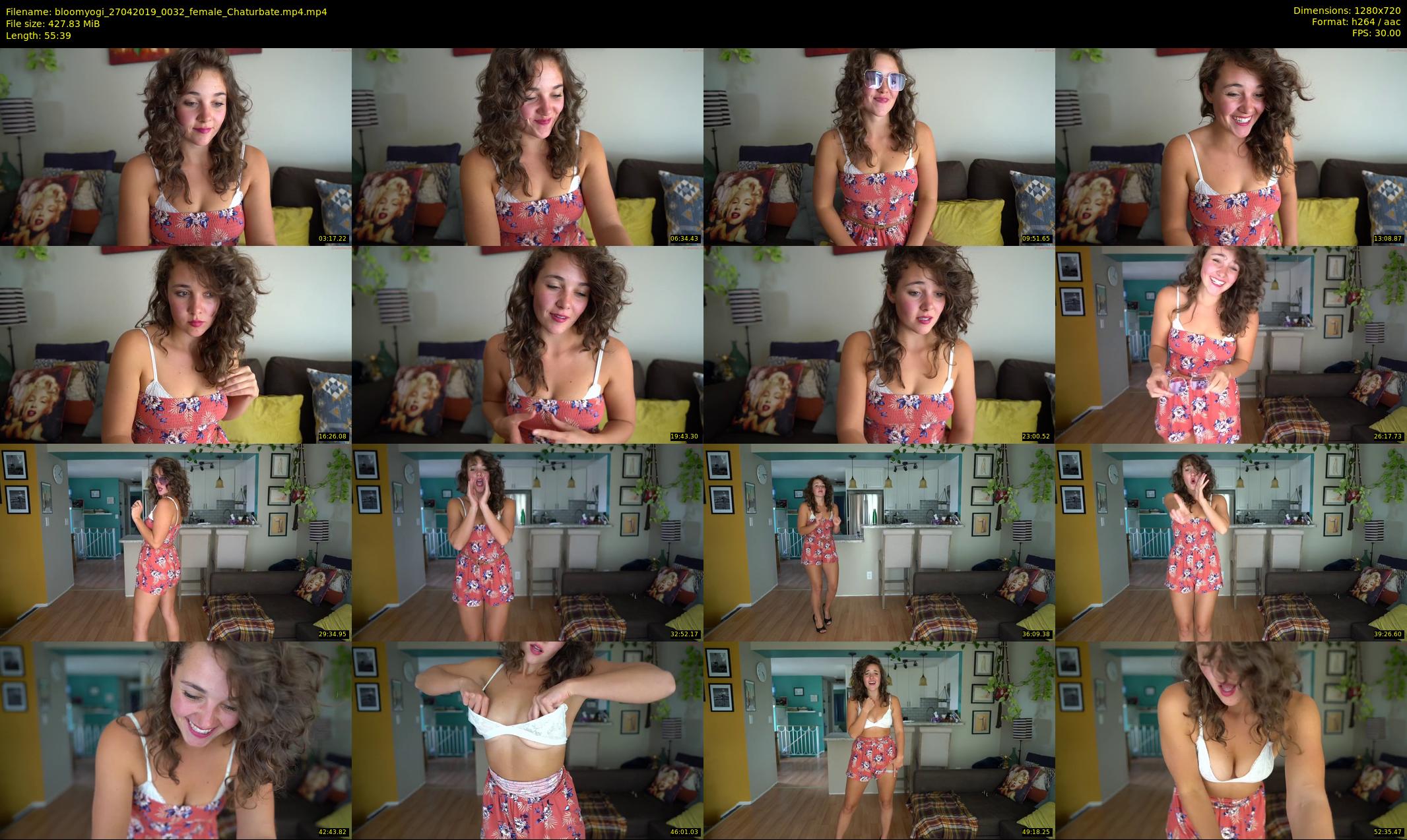 bloomyogi — 56 minute Chaturbate female cam show recording, 720p, Apr 27, 2019