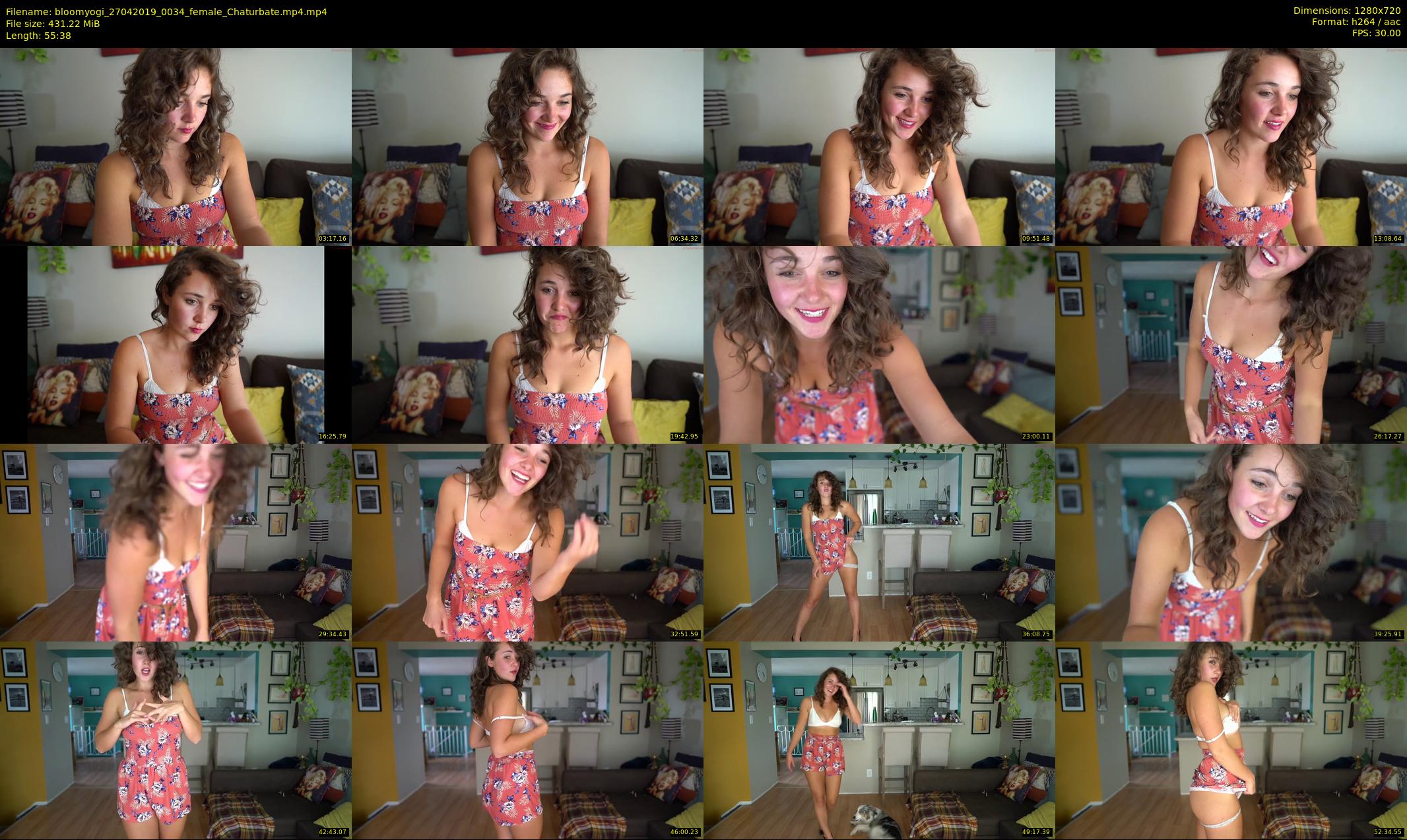 bloomyogi — 56 minute Chaturbate female cam show recording, 720p, Apr 27, 2019
