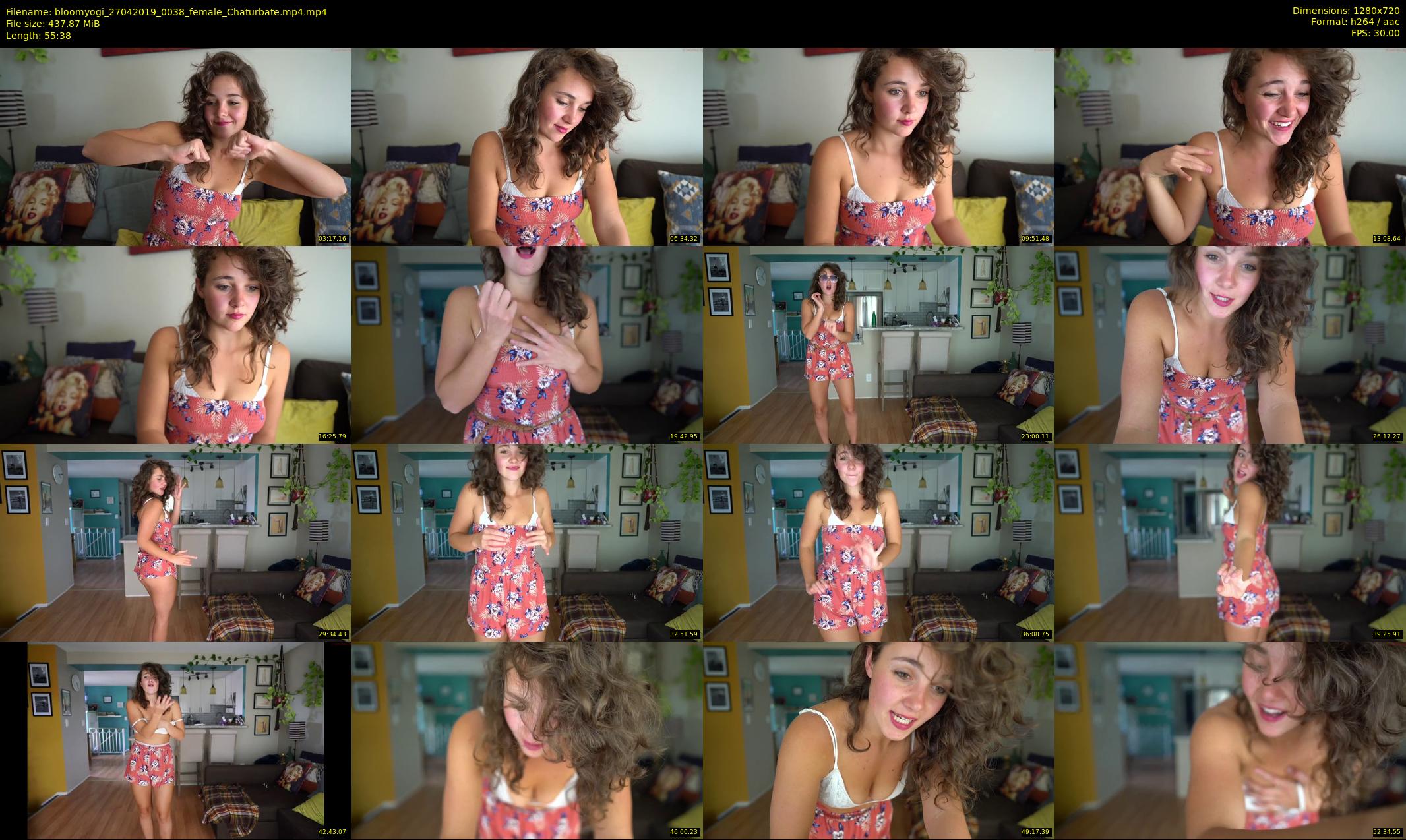 bloomyogi — 56 minute Chaturbate female cam show recording, 720p, Apr 27, 2019
