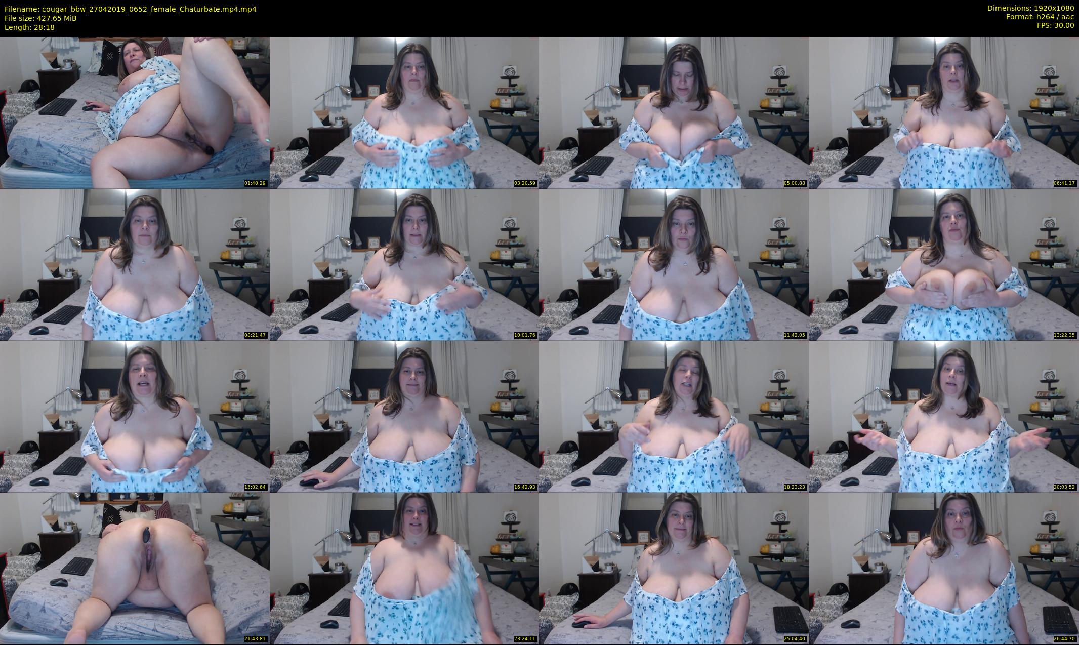 cougar_bbw — 29 minute Chaturbate female cam show recording, 1080p, Apr 27, 2019