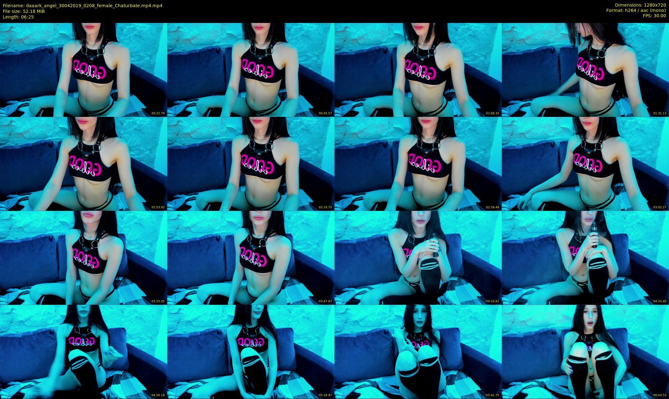 daaark_angel — 7 minute Chaturbate female cam show recording, 720p, Apr 30, 2019