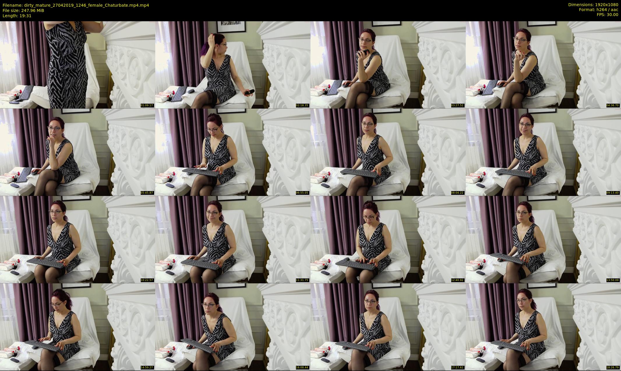 dirty_mature — 20 minute Chaturbate female cam show recording, 1080p, Apr 27, 2019