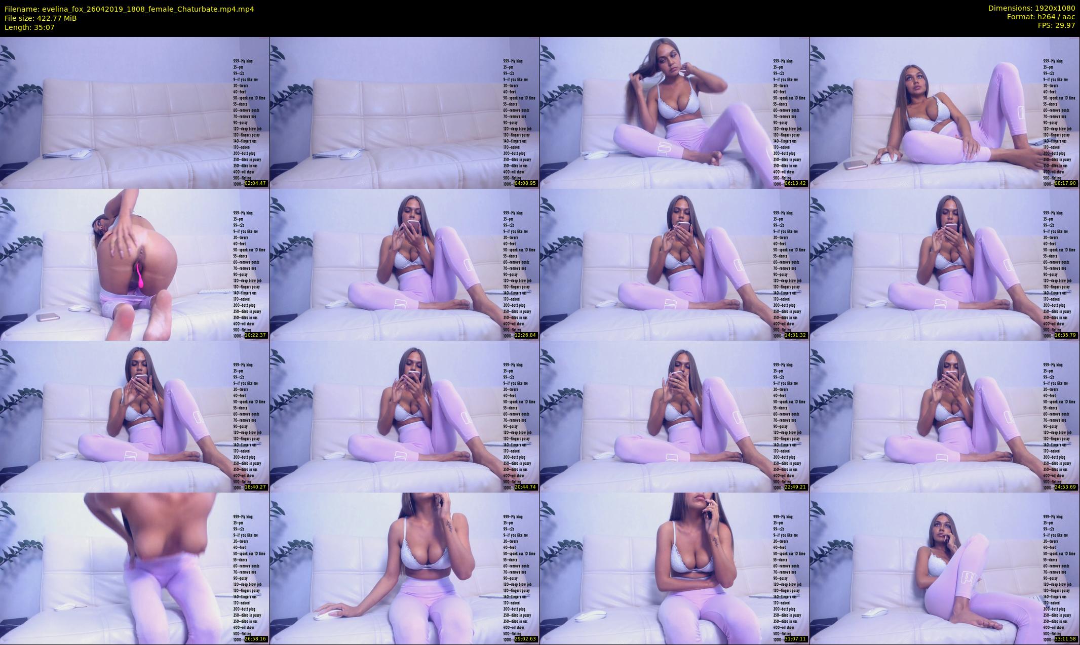 evelina_fox — 36 minute Chaturbate female cam show recording, 1080p, Apr 26, 2019