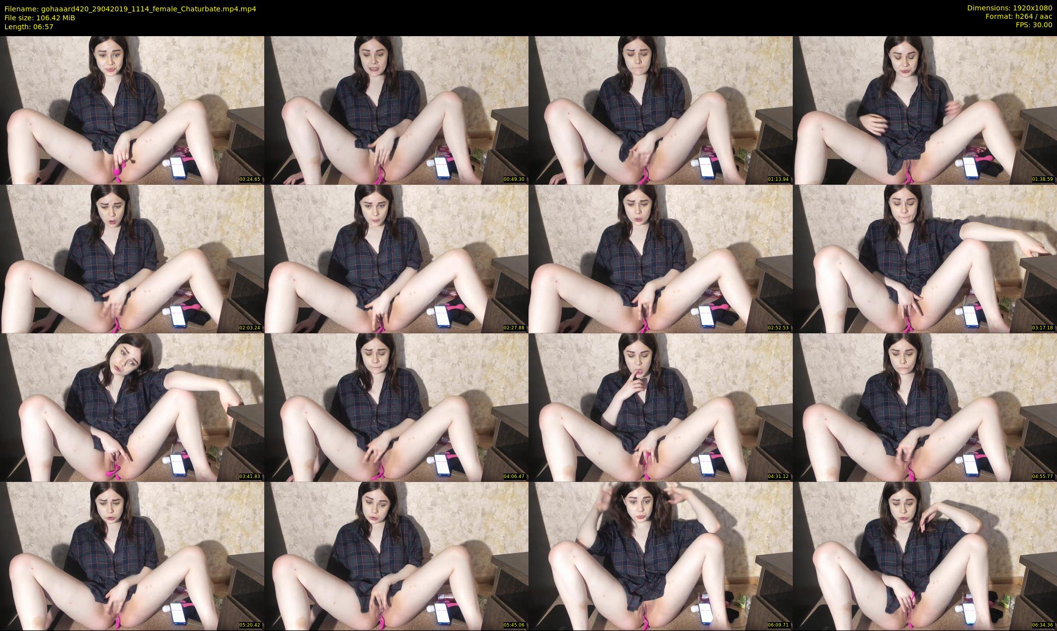 gohaaard420 — 7 minute Chaturbate female cam show recording, 1080p, Apr 29, 2019