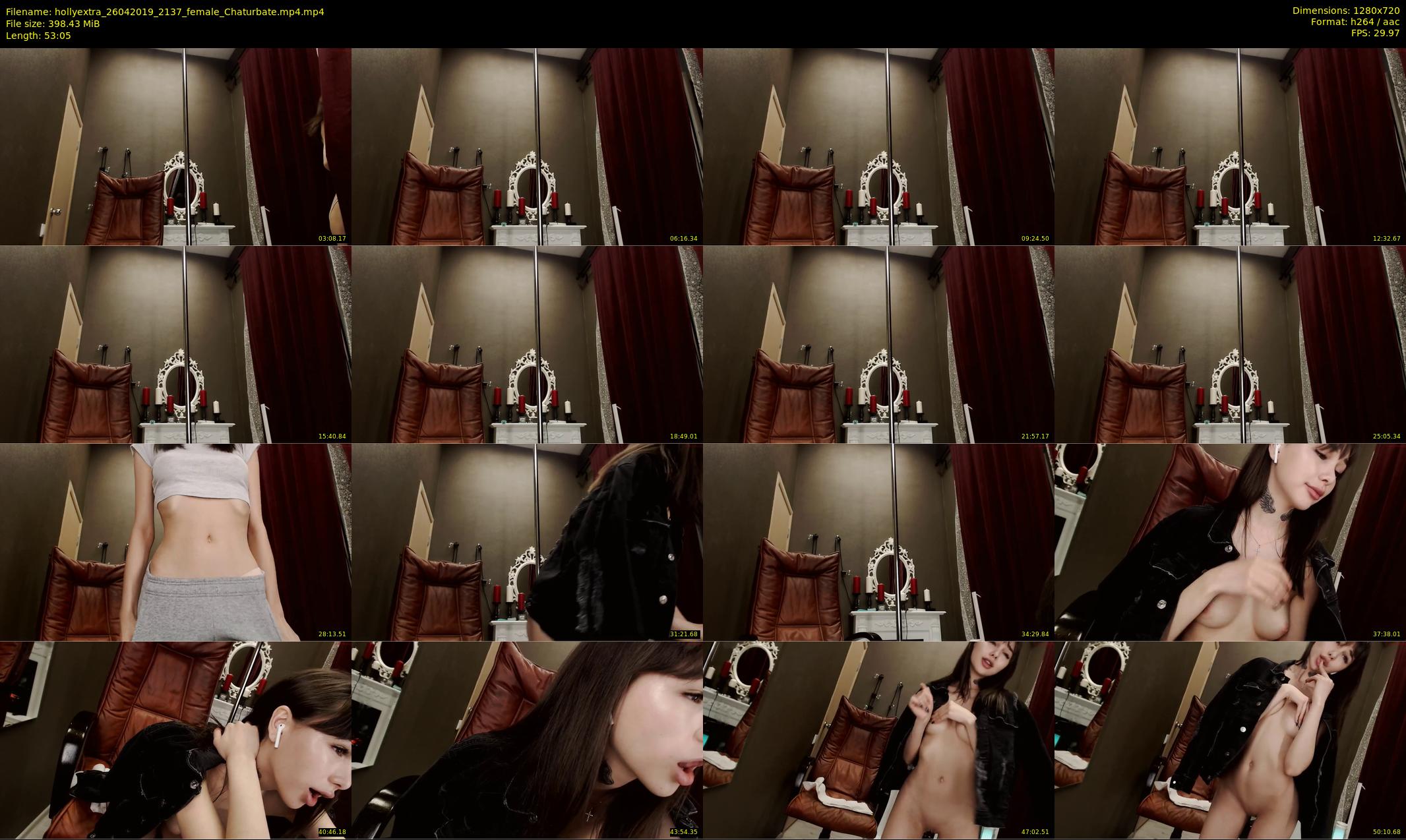hollyextra — 54 minute Chaturbate female cam show recording, 720p, Apr 26, 2019