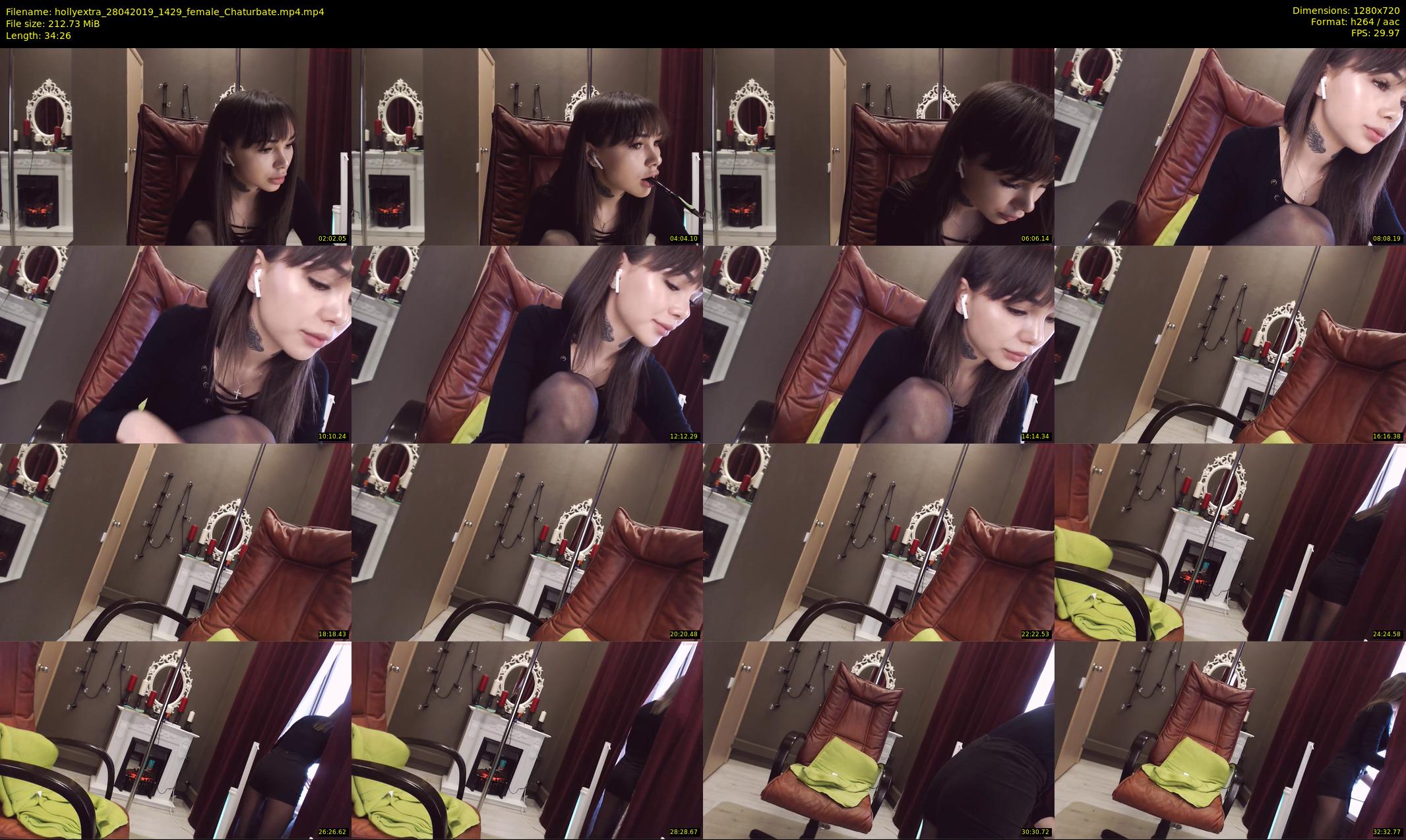 hollyextra — 35 minute Chaturbate female cam show recording, 720p, Apr 28, 2019
