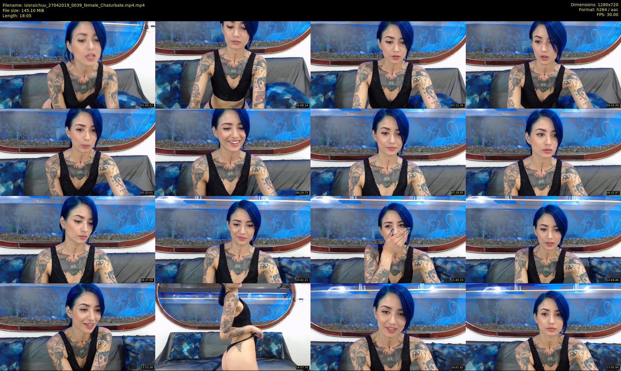 isisraichuu — 19 minute Chaturbate female cam show recording, 720p, Apr 27, 2019