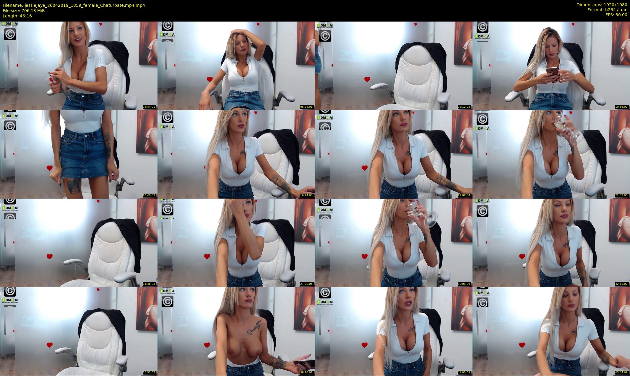 jessiejaye — 47 minute Chaturbate female cam show recording, 1080p, Apr 26, 2019