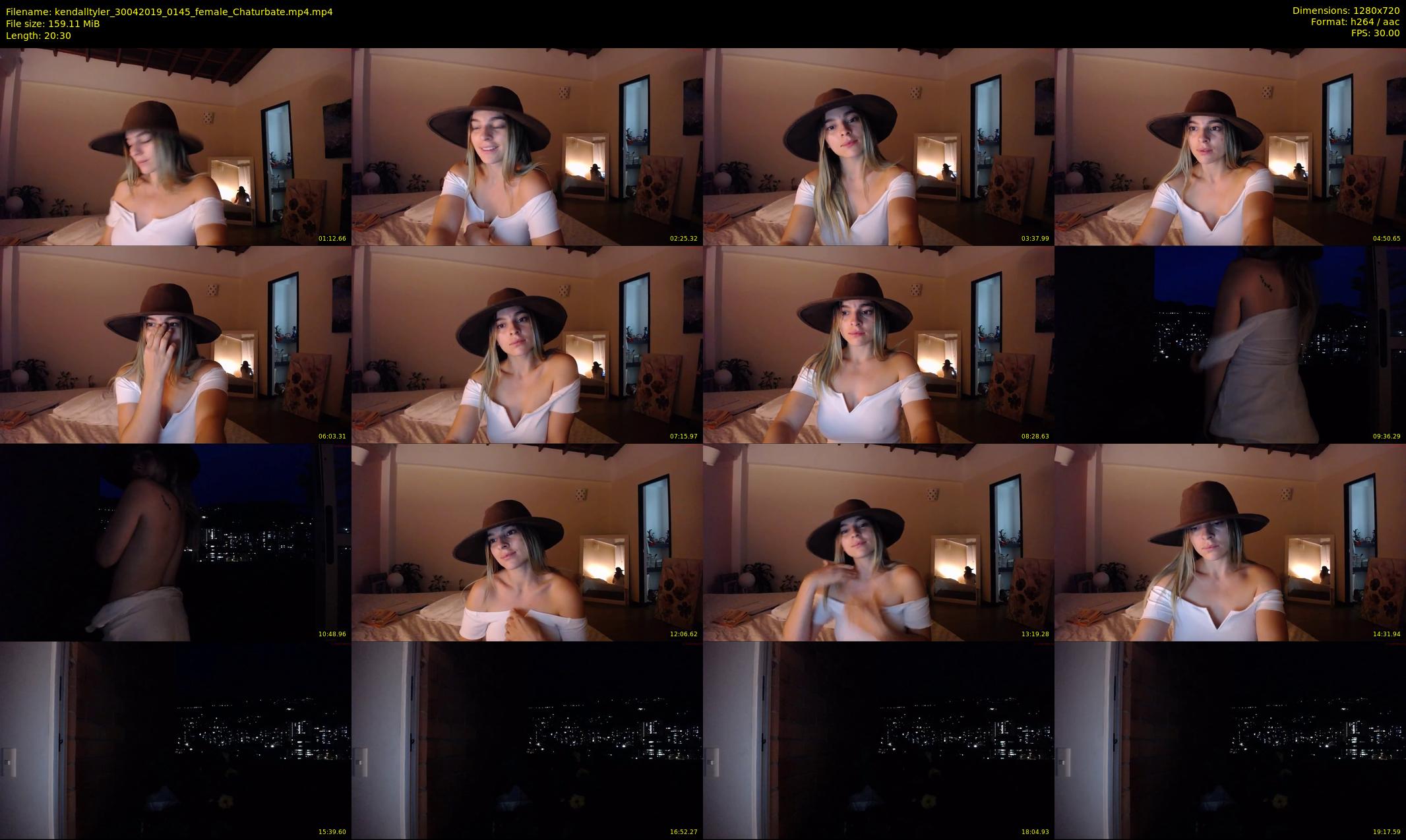 kendalltyler — 21 minute Chaturbate female cam show recording, 720p, Apr 30, 2019
