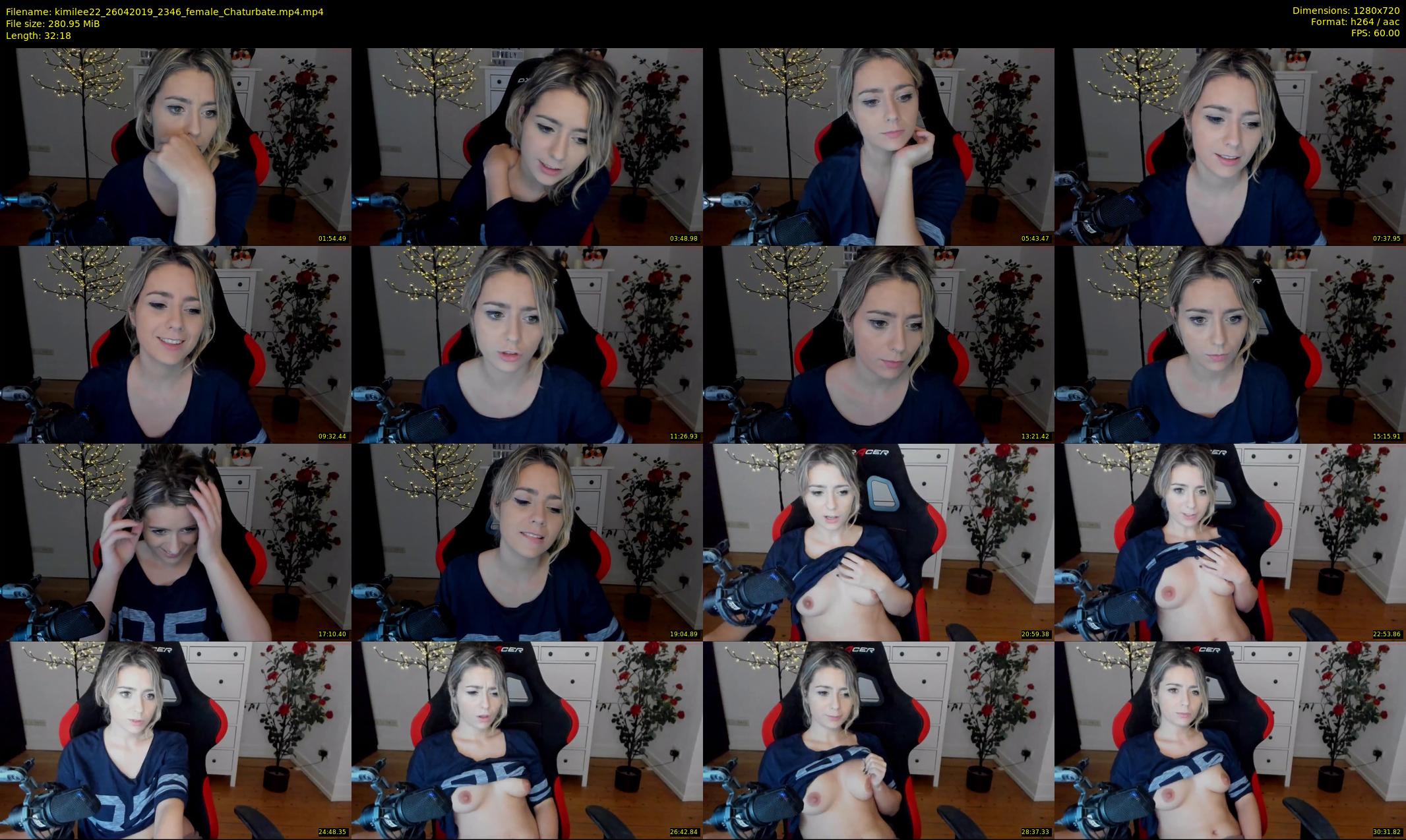 kimilee22 — 33 minute Chaturbate female cam show recording, 720p, Apr 26, 2019