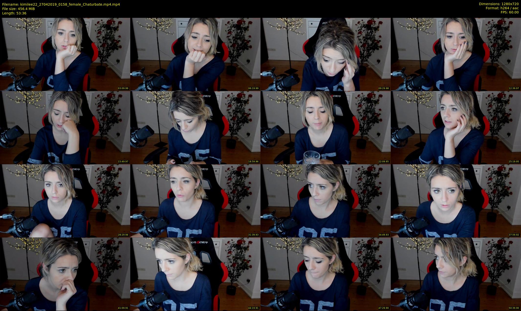kimilee22 — 54 minute Chaturbate female cam show recording, 720p, Apr 27, 2019