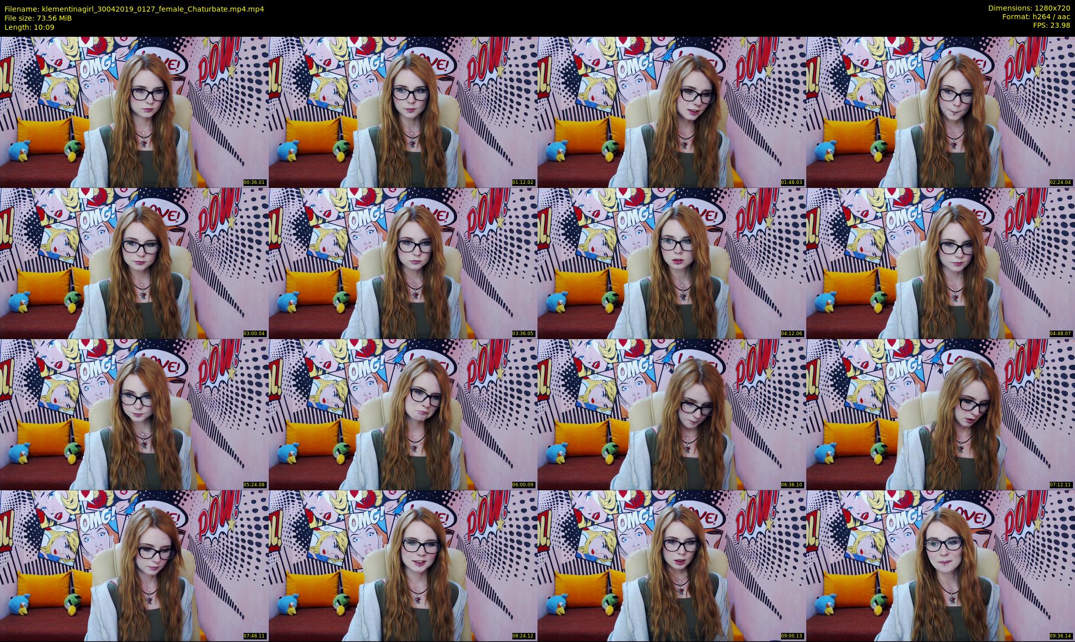 klementinagirl — 11 minute Chaturbate female cam show recording, 720p, Apr 30, 2019