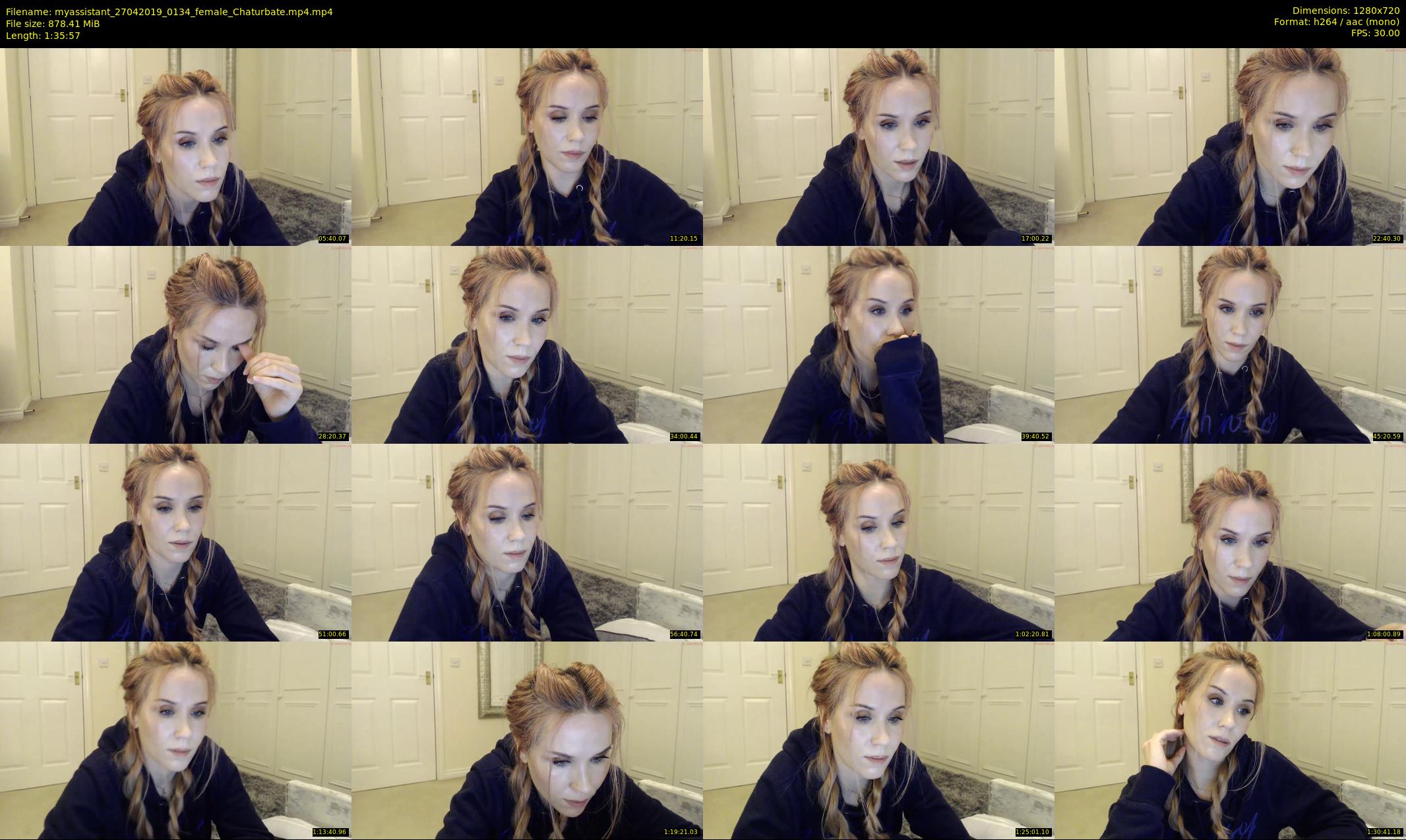 myassistant — 96 minute Chaturbate female cam show recording, 720p, Apr 27, 2019