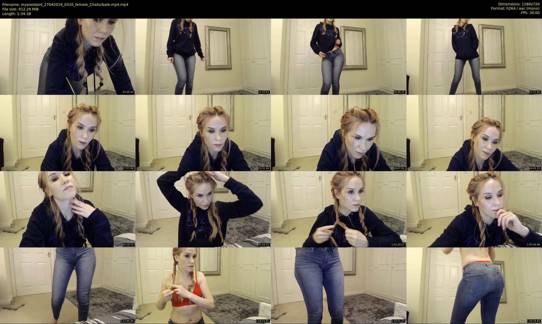 myassistant — 95 minute Chaturbate female cam show recording, 720p, Apr 27, 2019