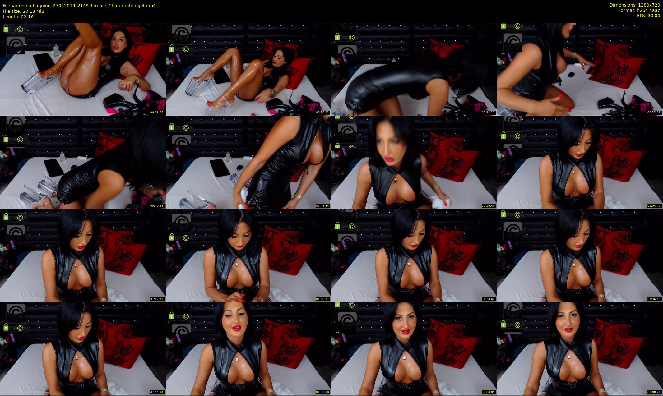 nadiaquine — 3 minute Chaturbate female cam show recording, 720p, Apr 27, 2019