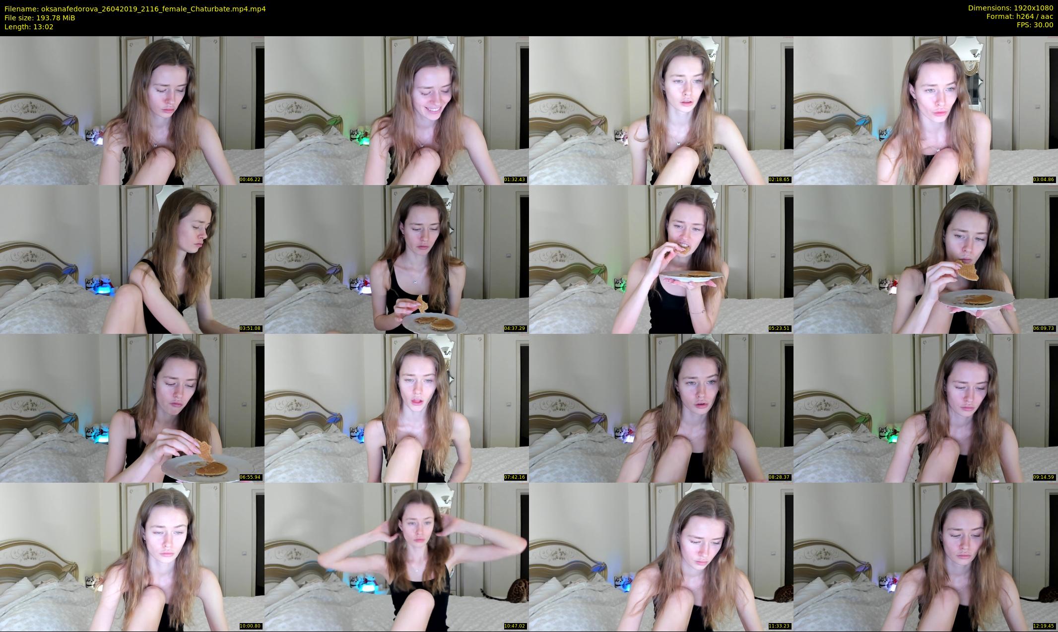 oksanafedorova — 14 minute Chaturbate female cam show recording, 1080p, Apr 26, 2019
