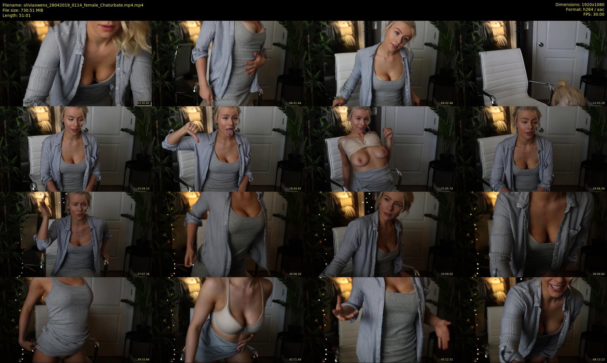 oliviaowens — 52 minute Chaturbate female cam show recording, 1080p, Apr 28, 2019