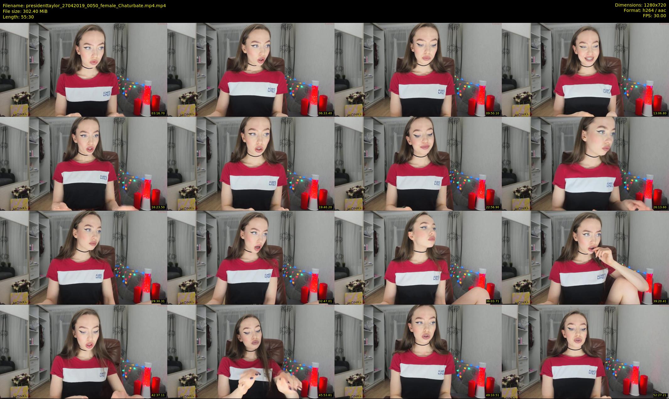 presidenttaylor — 56 minute Chaturbate female cam show recording, 720p, Apr 27, 2019