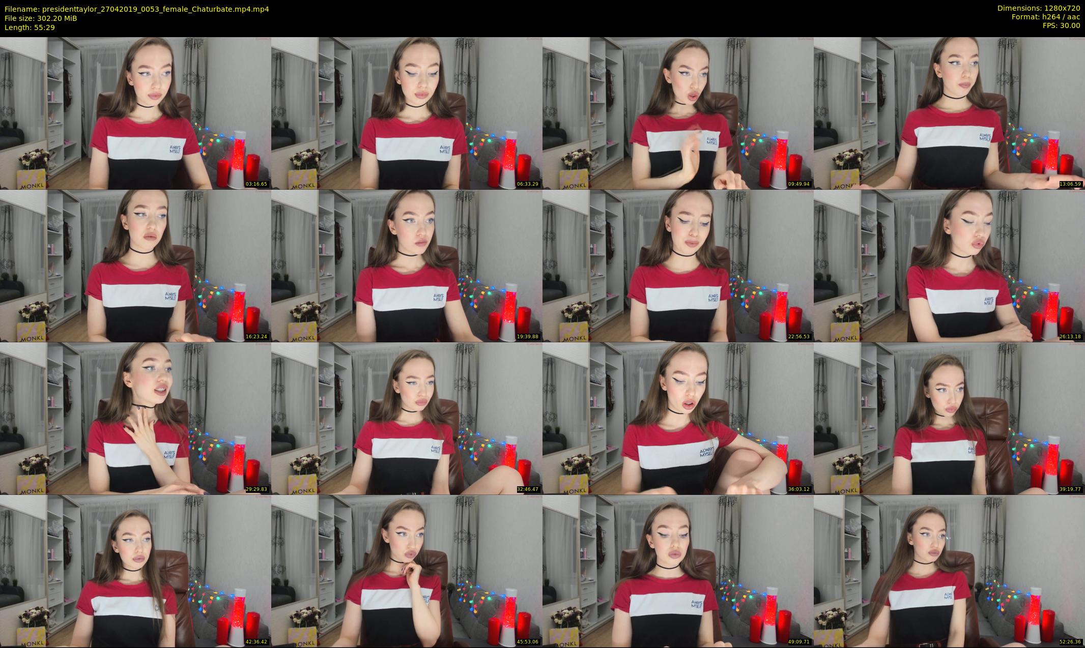 presidenttaylor — 56 minute Chaturbate female cam show recording, 720p, Apr 27, 2019