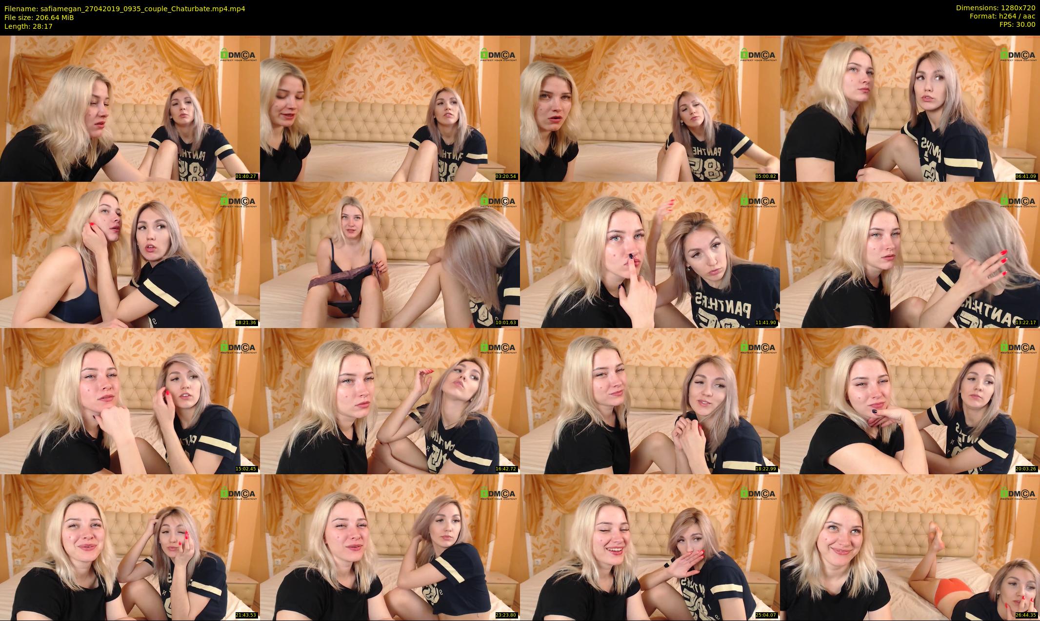 safiamegan — 29 minute Chaturbate couple cam show recording, 720p, Apr 27, 2019