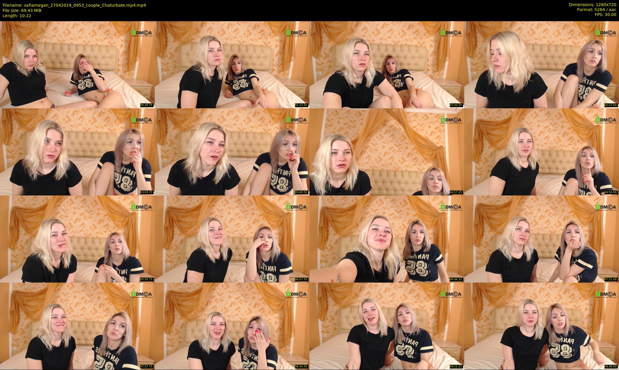 safiamegan — 11 minute Chaturbate couple cam show recording, 720p, Apr 27, 2019