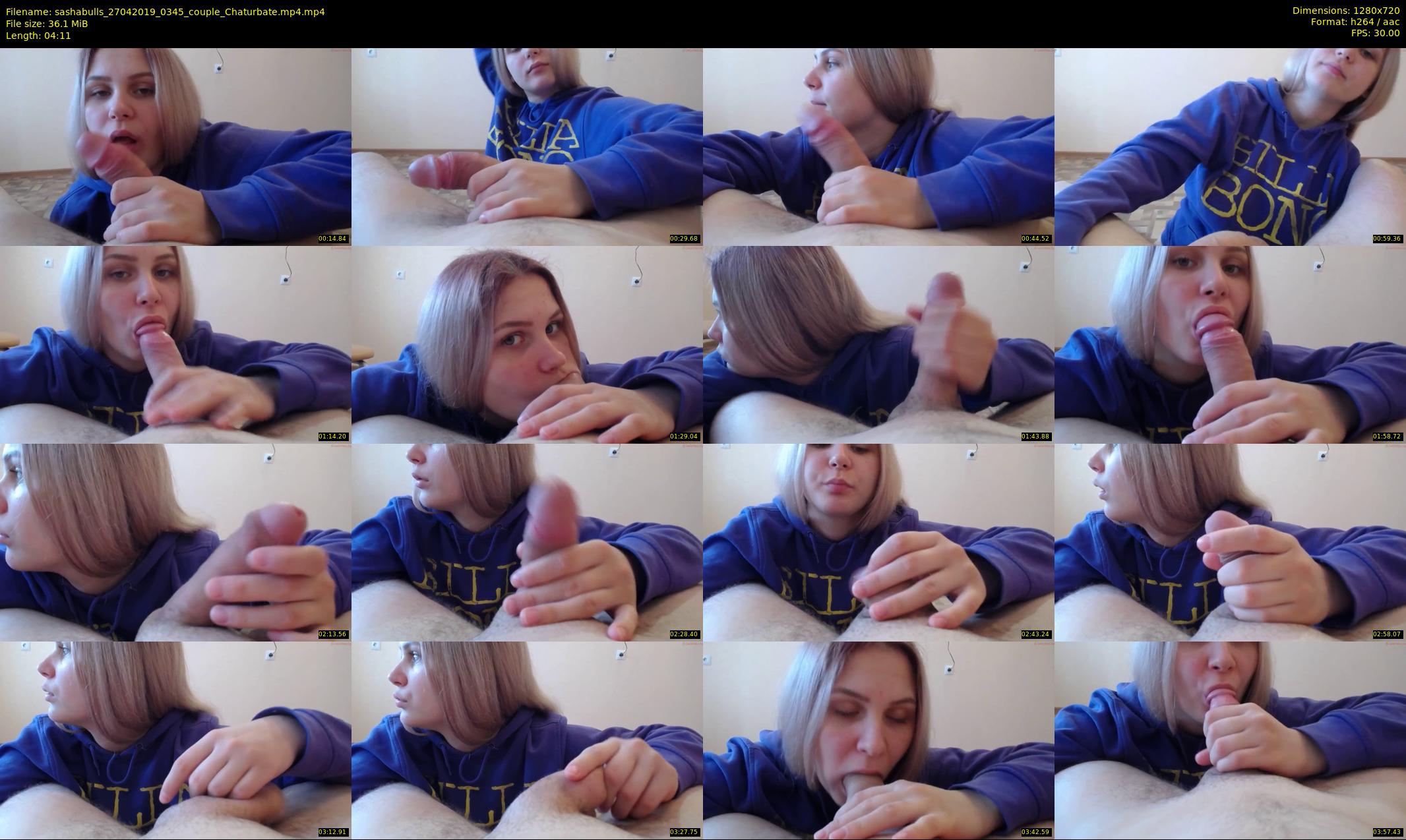 sashabulls — 5 minute Chaturbate couple cam show recording, 720p, Apr 27, 2019