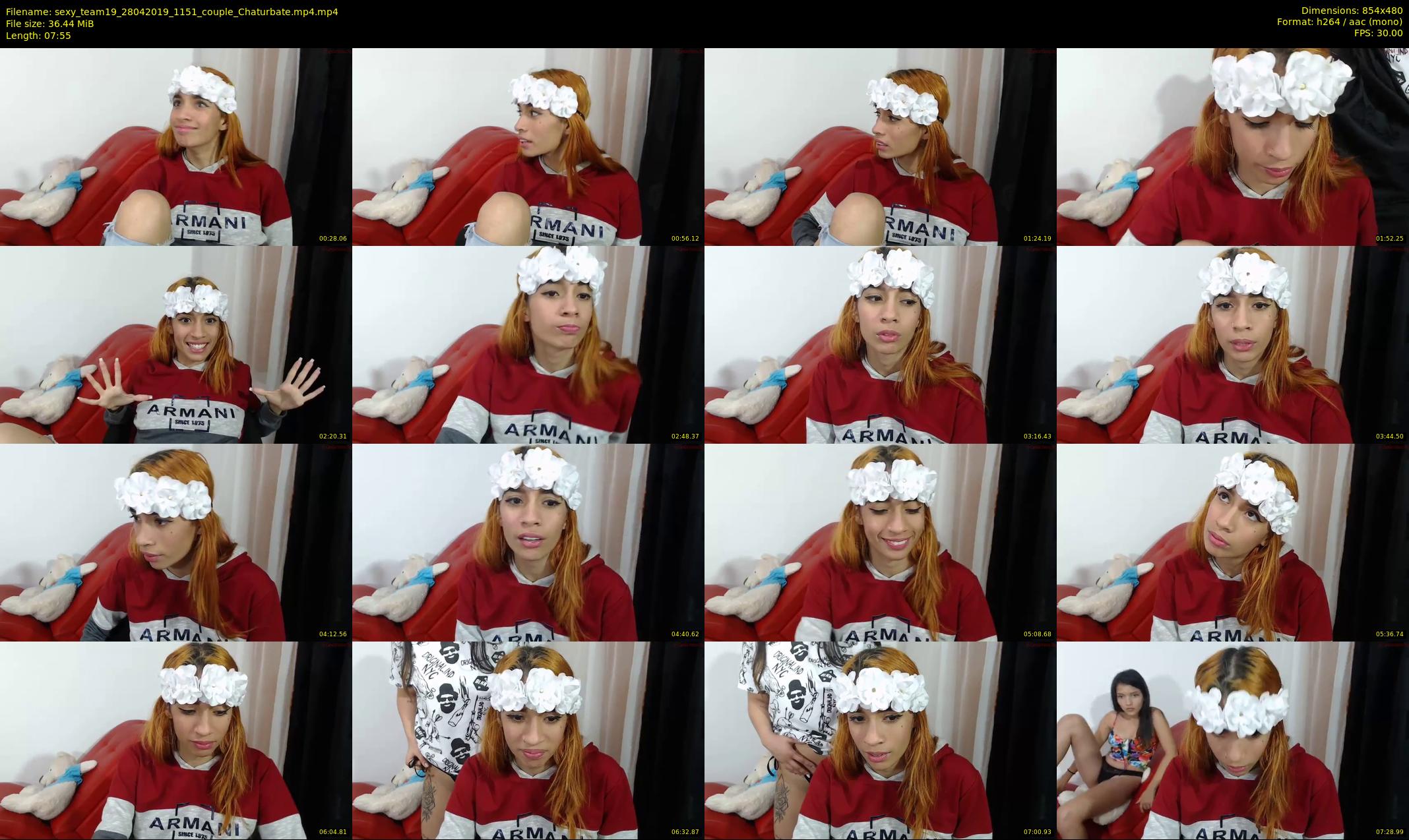 sexy_team19 — 8 minute Chaturbate female cam show recording, 480p, Apr 28, 2019