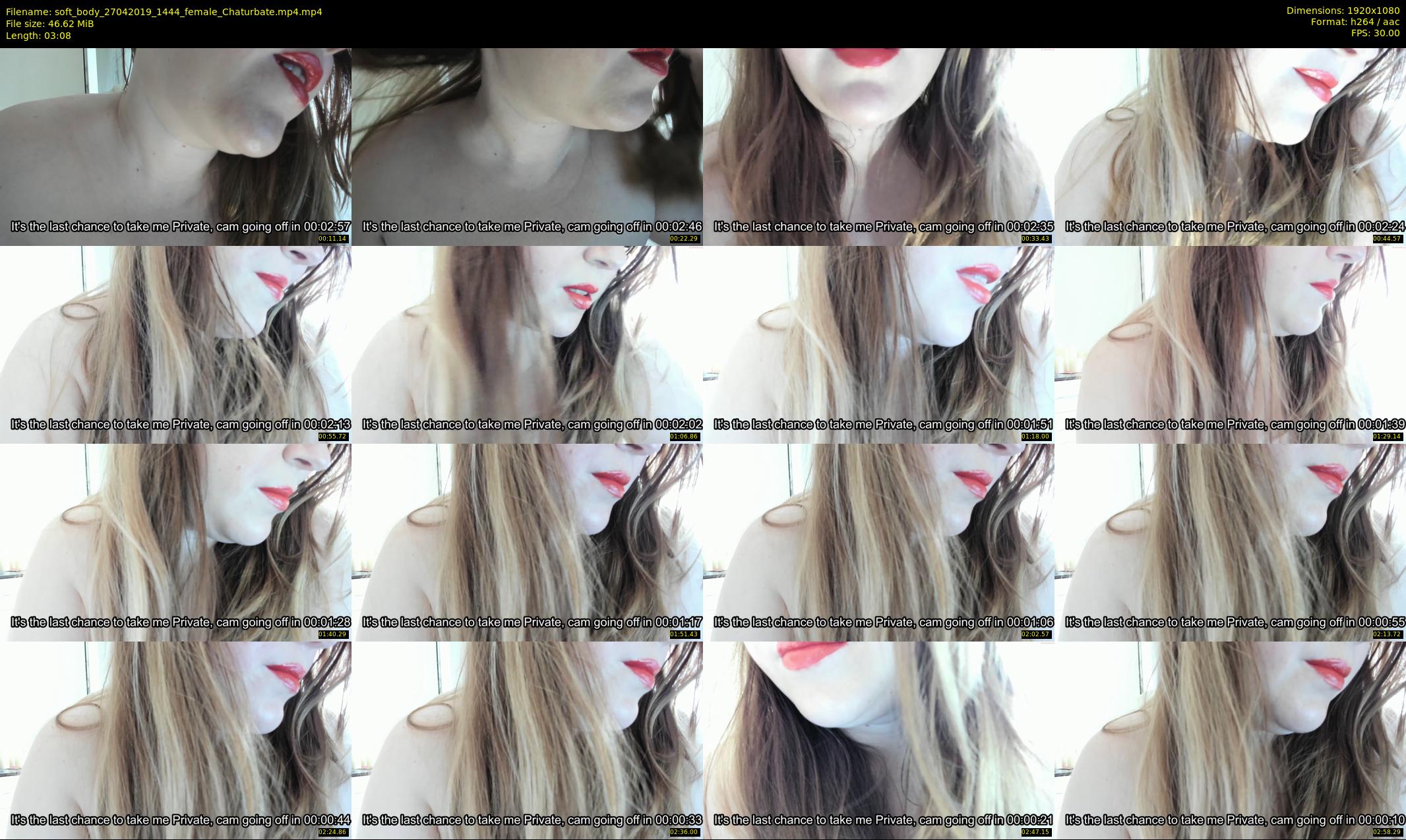 soft_body — 4 minute Chaturbate female cam show recording, 1080p, Apr 27, 2019