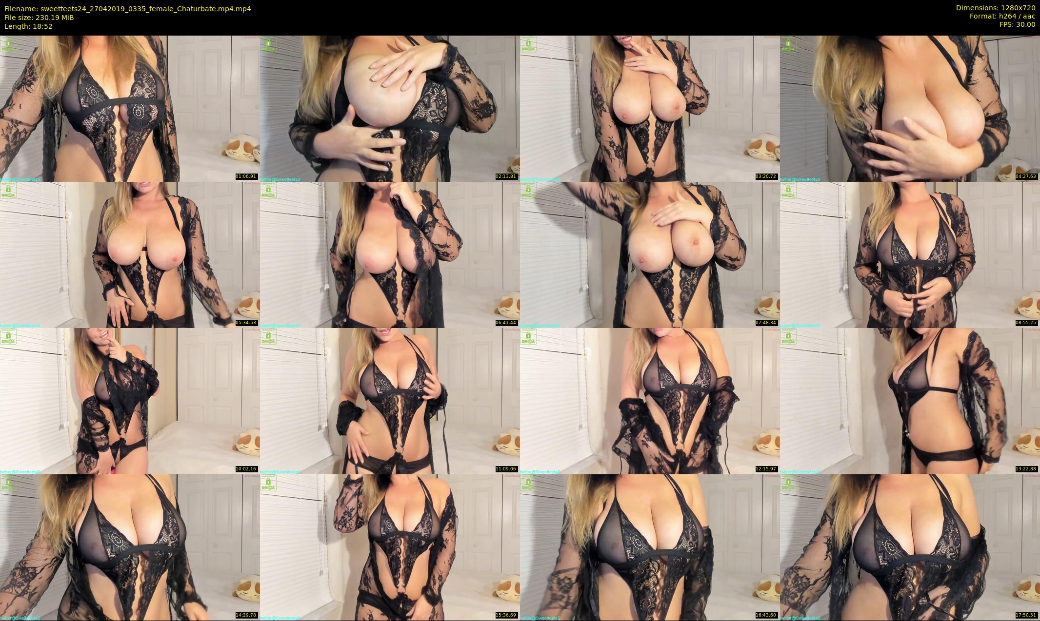 sweetteets24 — 19 minute Chaturbate female cam show recording, 720p, Apr 27, 2019