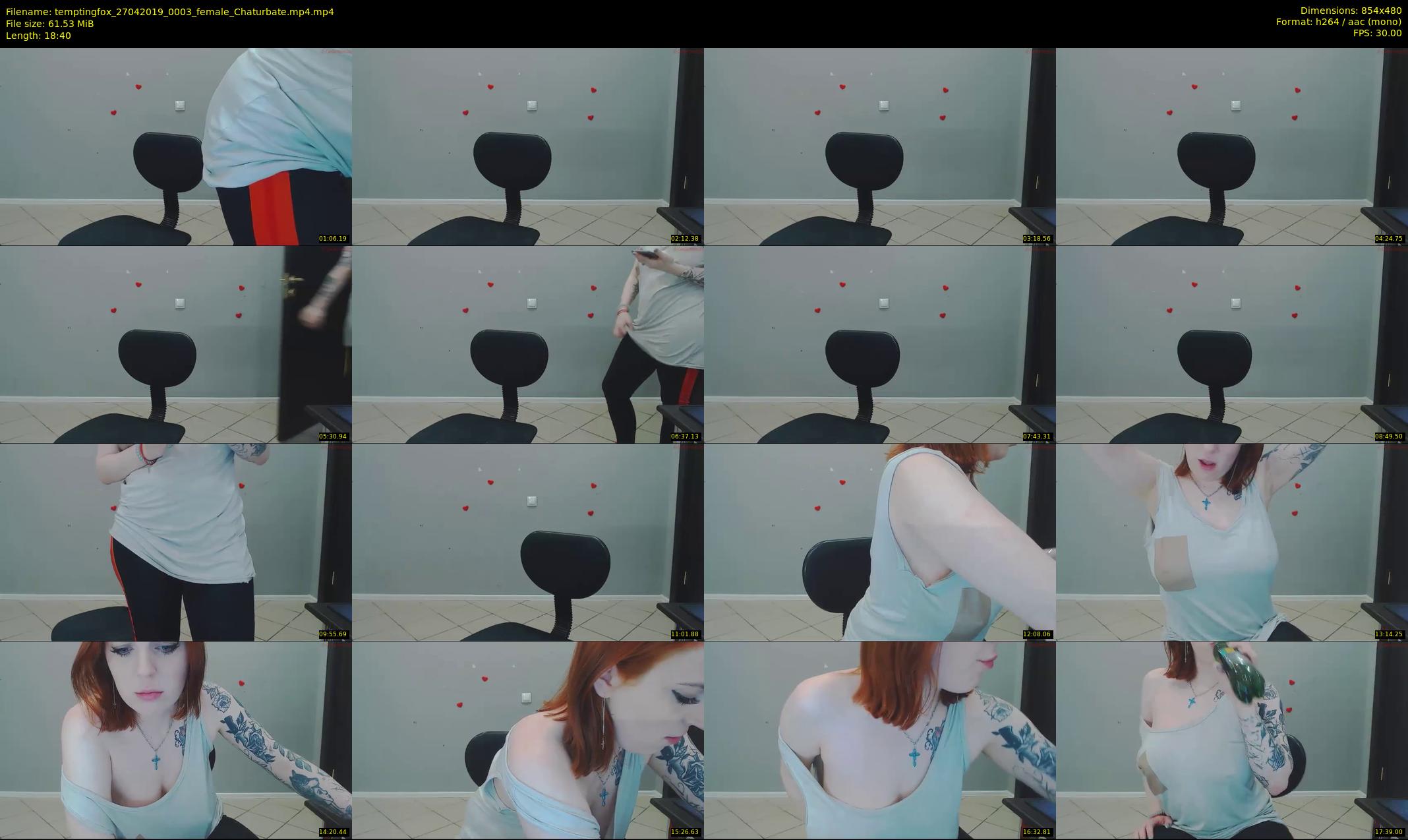 temptingfox — 19 minute Chaturbate female cam show recording, 480p, Apr 27, 2019
