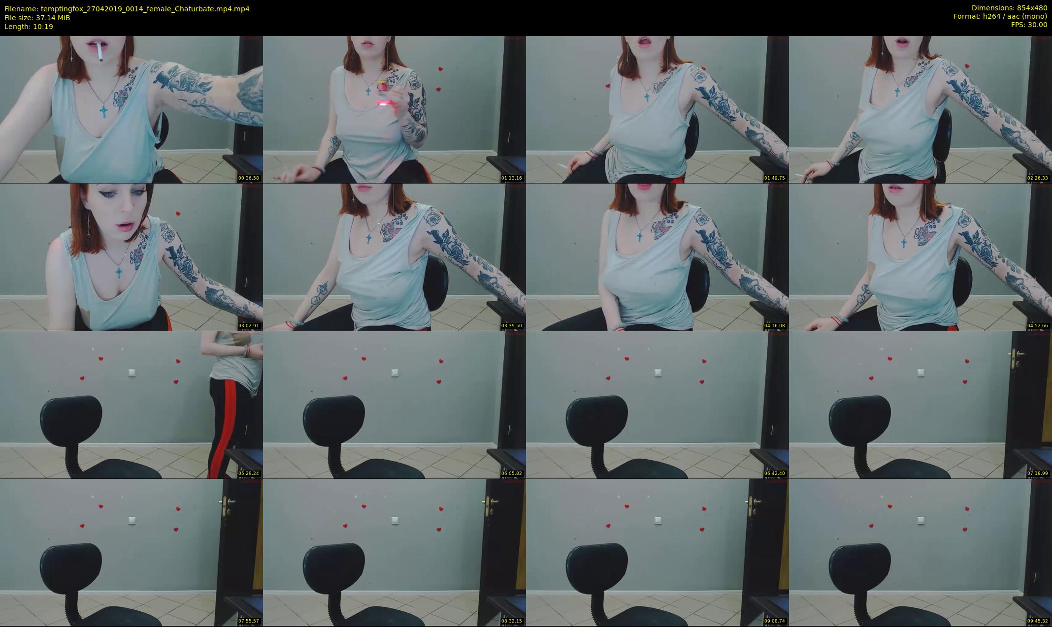 temptingfox — 11 minute Chaturbate female cam show recording, 480p, Apr 27, 2019