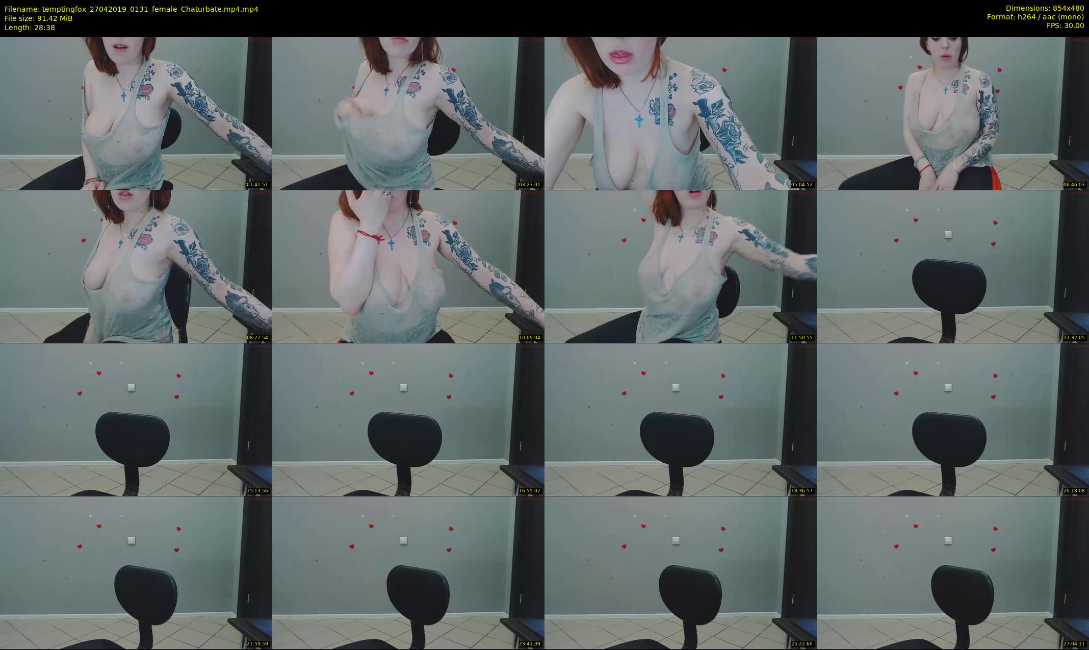 temptingfox — 29 minute Chaturbate female cam show recording, 480p, Apr 27, 2019