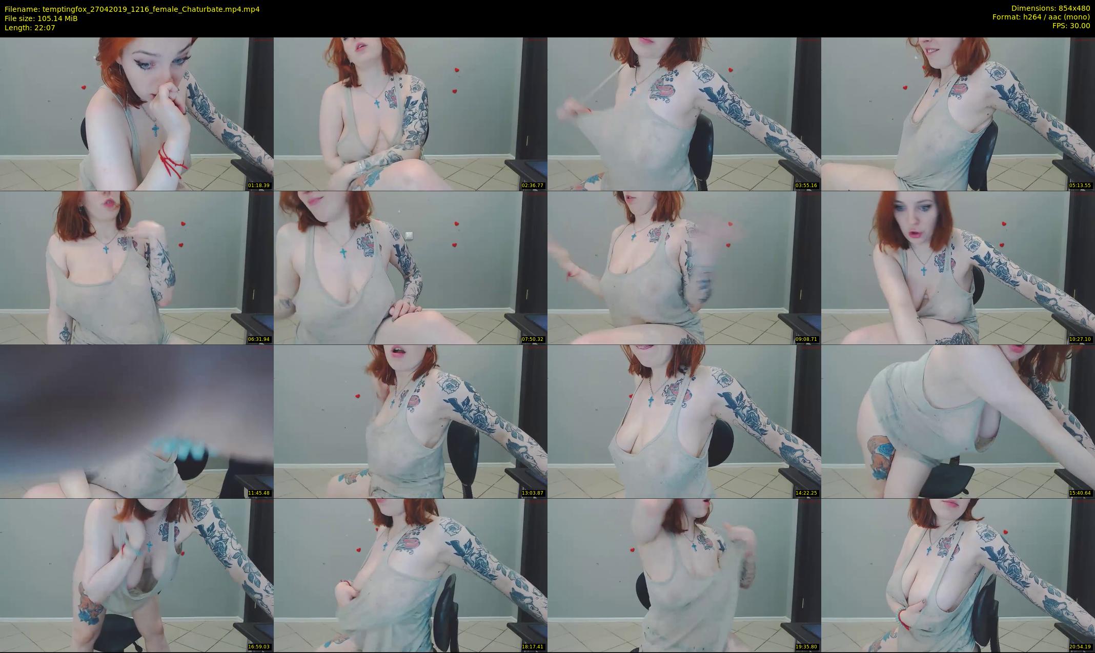 temptingfox — 23 minute Chaturbate female cam show recording, 480p, Apr 27, 2019