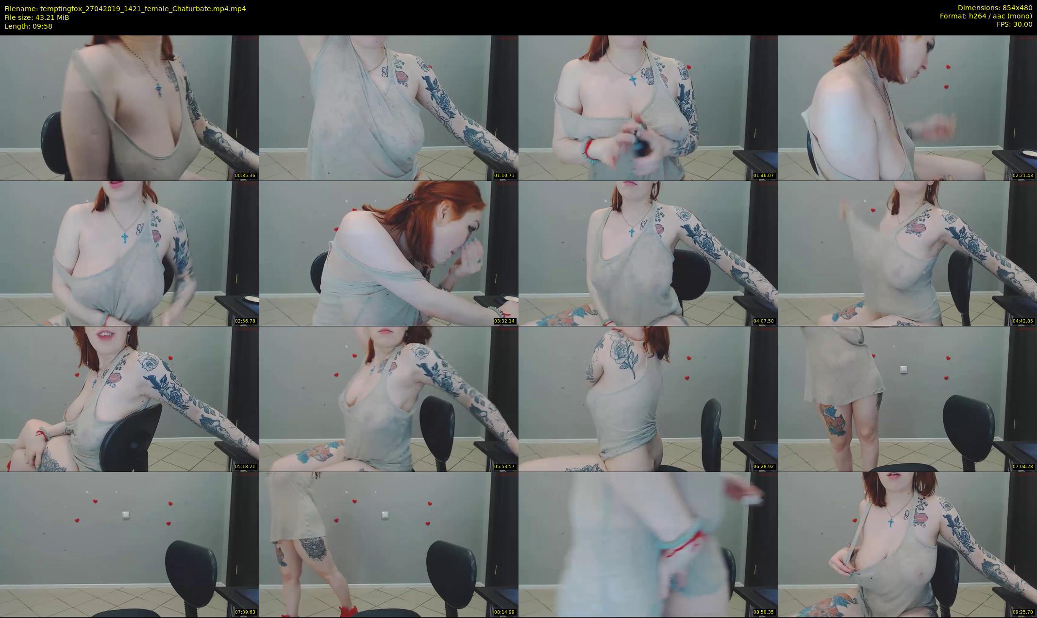 temptingfox — 10 minute Chaturbate female cam show recording, 480p, Apr 27, 2019